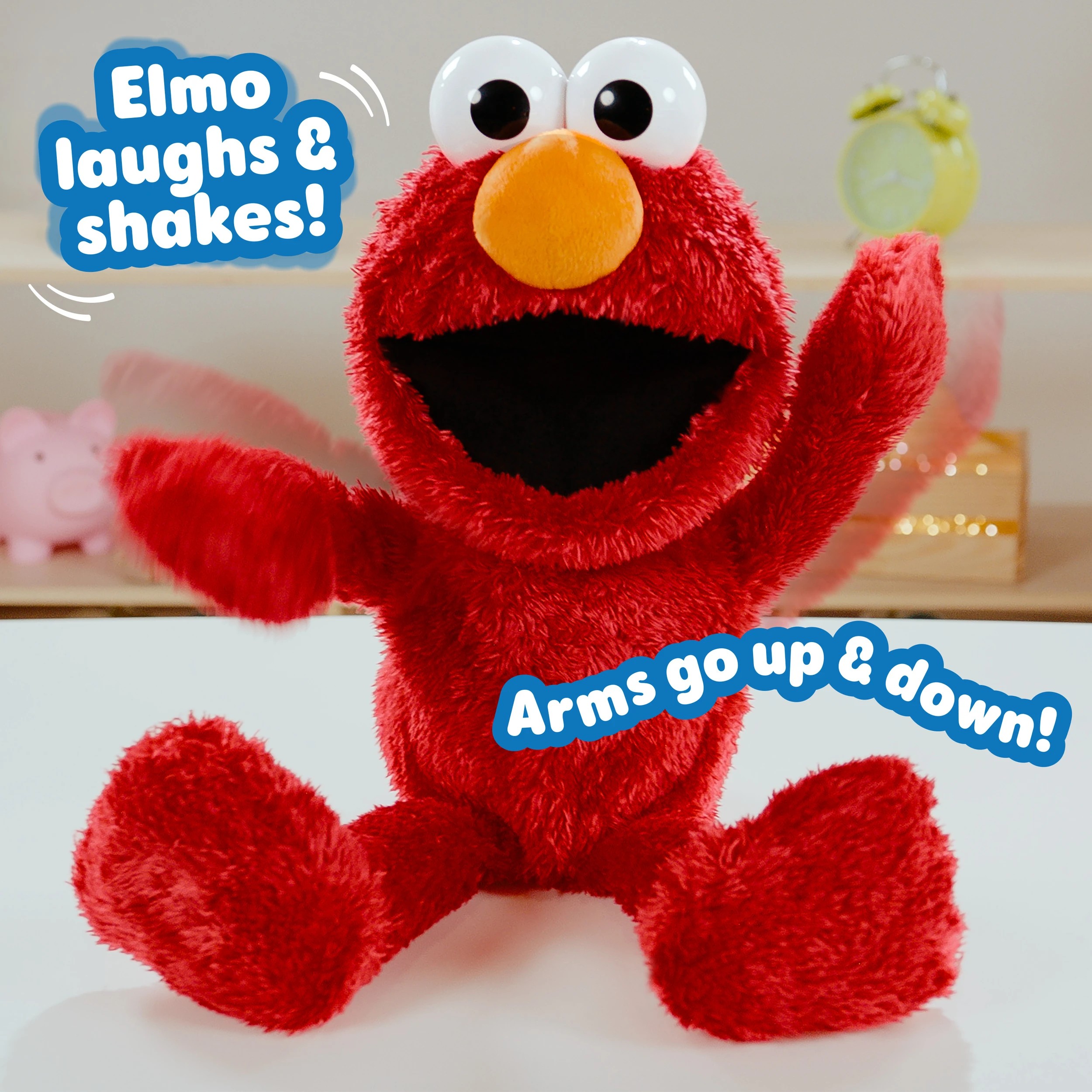 7 Sesame Street Tickle Me Elmo Giggle Max Plush Toy, 7 of 9