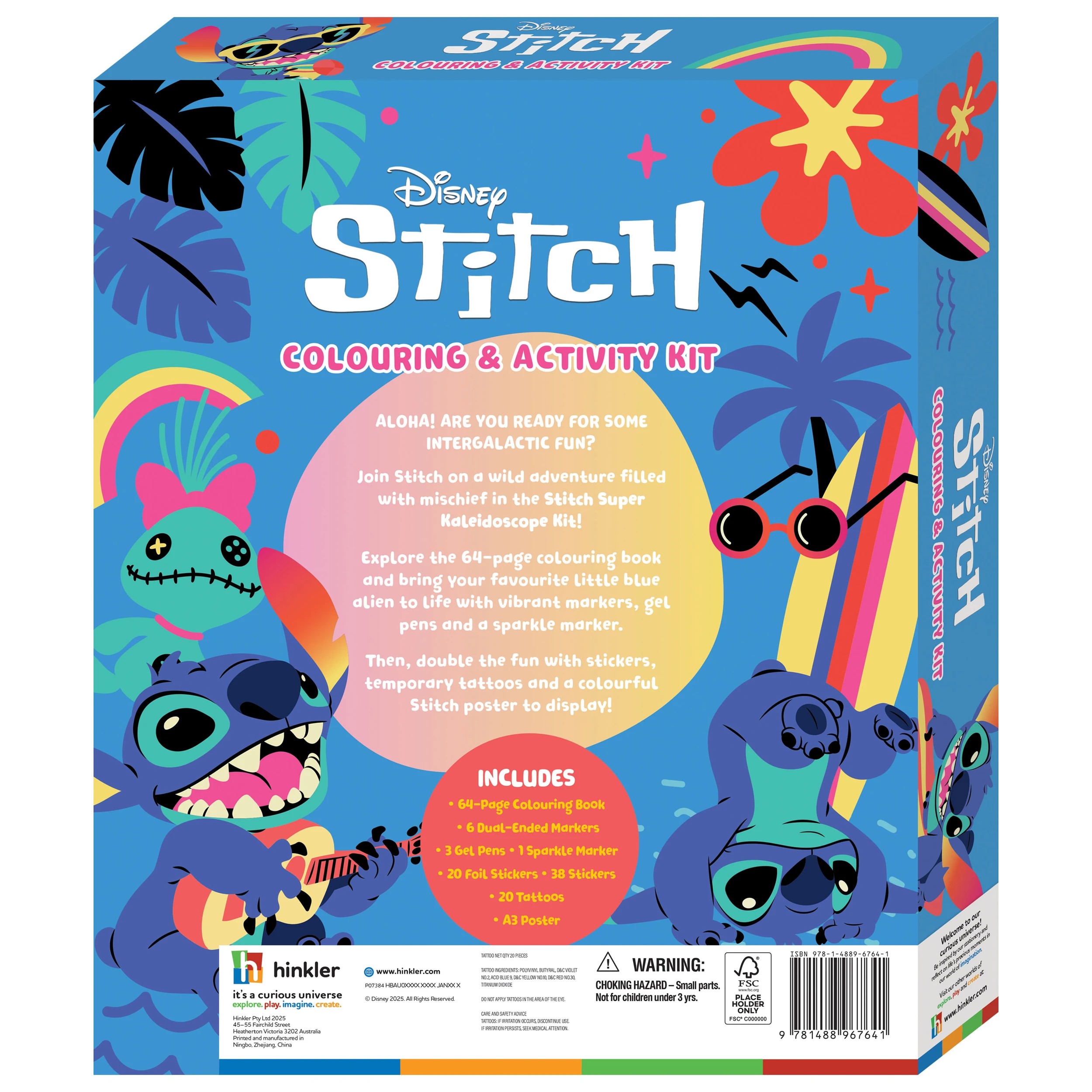 2 Kaleidoscope Disney Stitch Colouring and Activity Kit, 2 of 6
