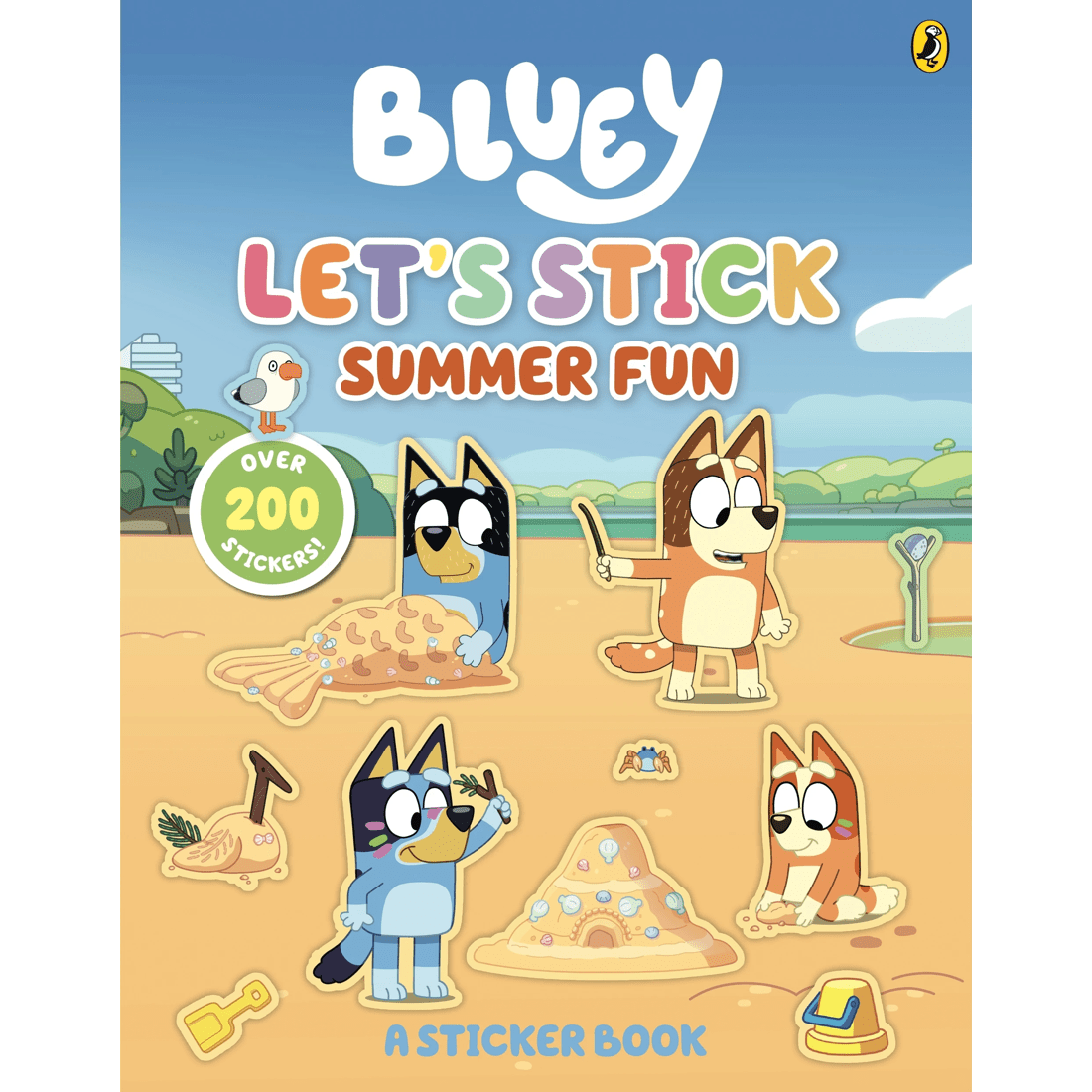 1 Bluey: Let's Stick Summer Fun - Book, 1 of 5