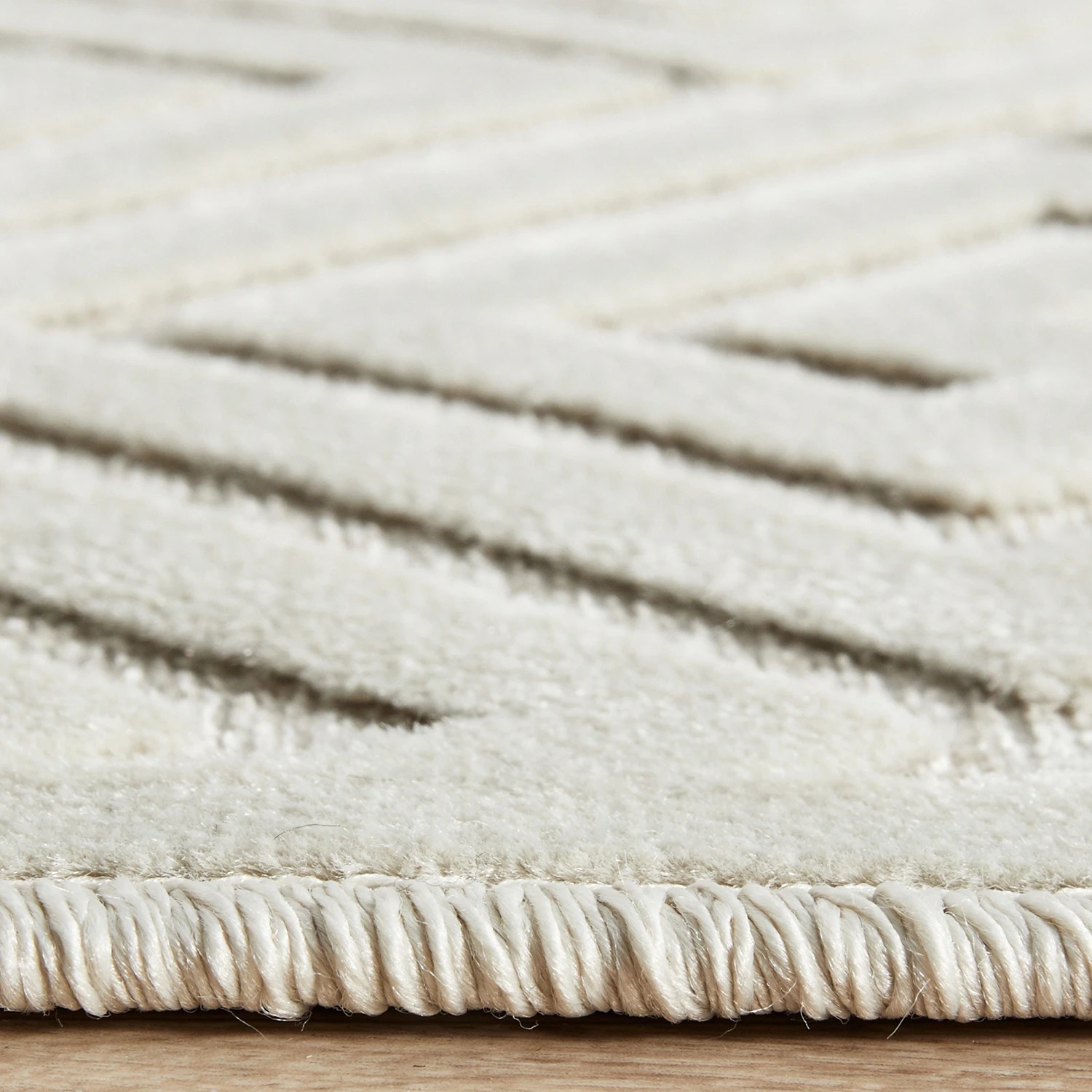 7 Common Ground Rugs Citadel Alice 300x80cm - Medium Runner Power Loomed Rug - White, 7 of 7