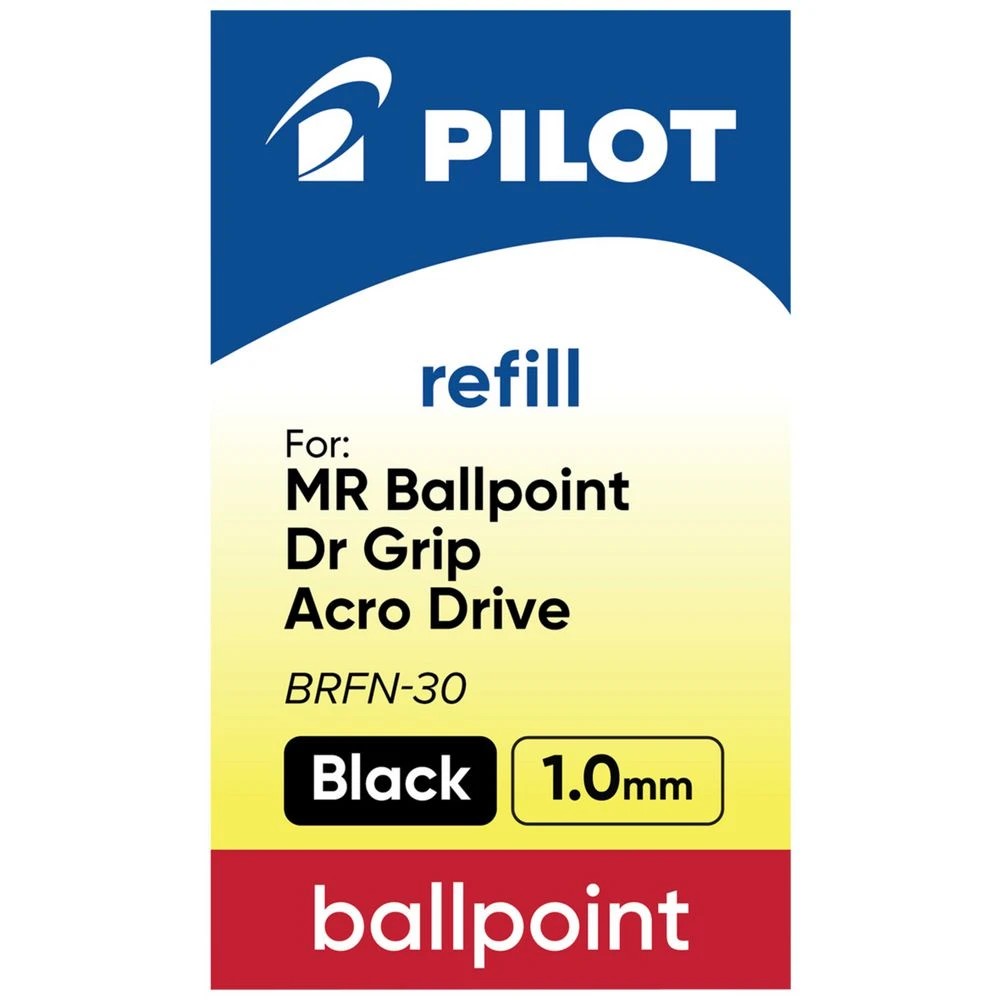 3 PILOT BRFN-30 Ballpoint Refill 1.0mm Black, 3 of 7