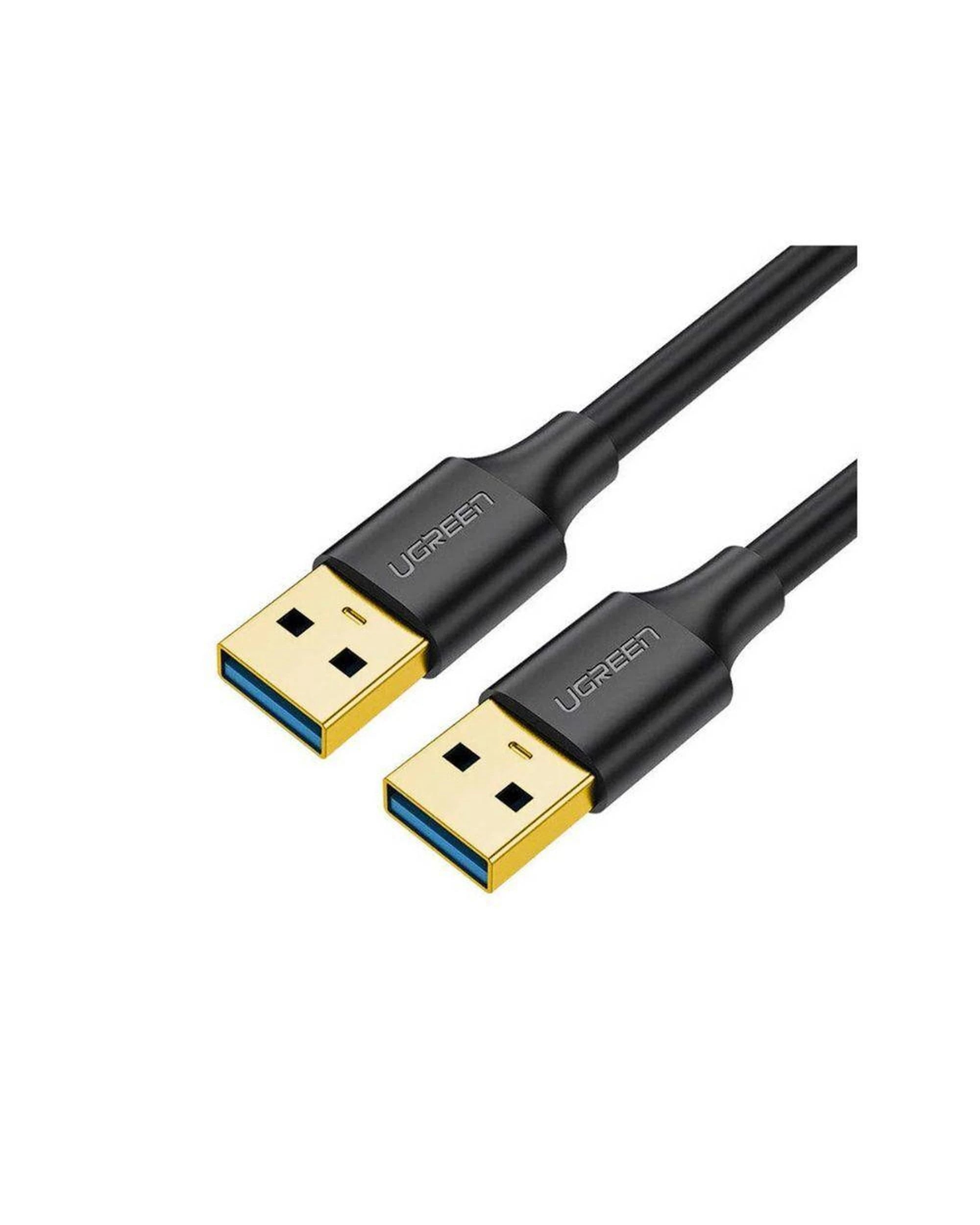 1 Ugreen USB-A 3.0 Male to Male Cable – 1m 5Gbps Data Transfer Black, 1 of 8