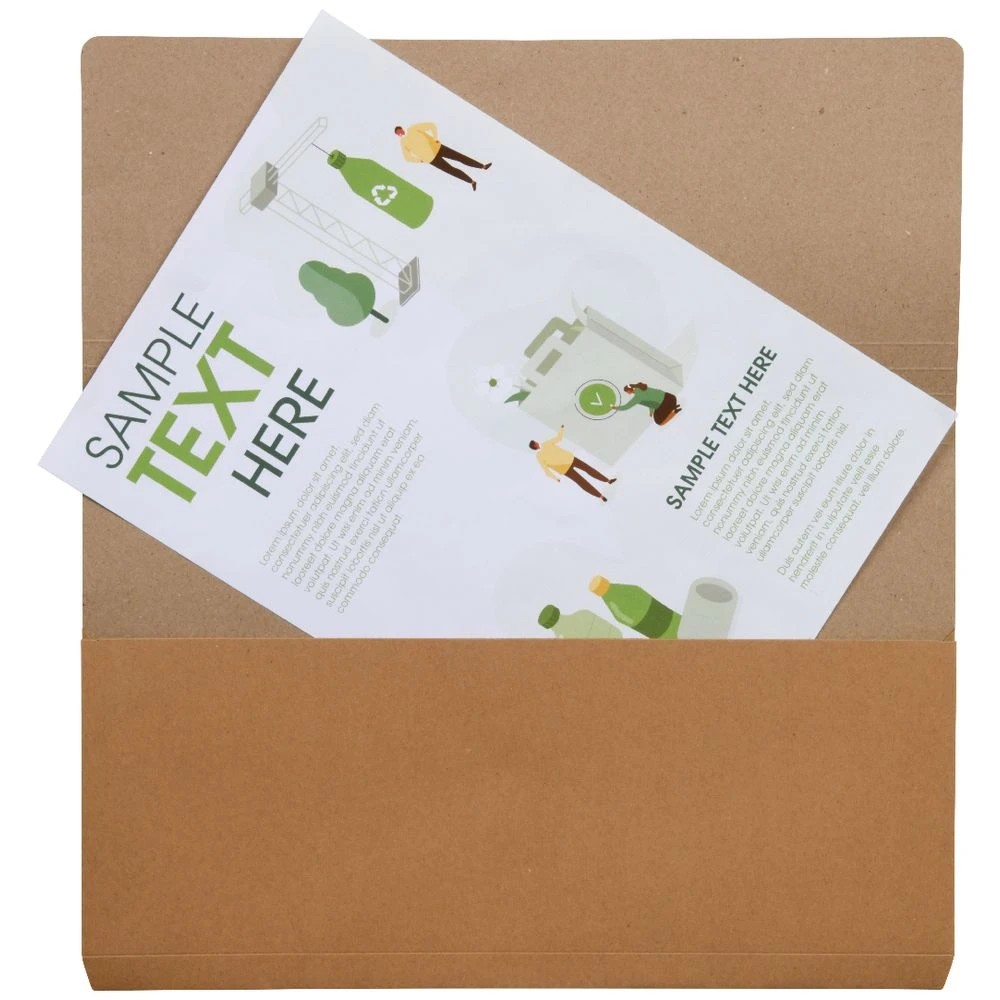 3 J.Burrows Document Wallet 250GSM Kraft, 3 of 3