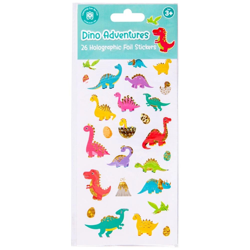 1 Learning Can Be Fun Dino Adventures Holographic Stickers, 1 of 3