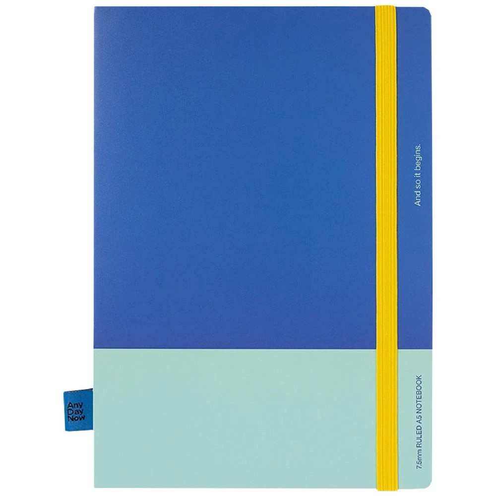 2 Any Day Now Bound Brights A5 Ruled Notebook Sky Blue, 2 of 4