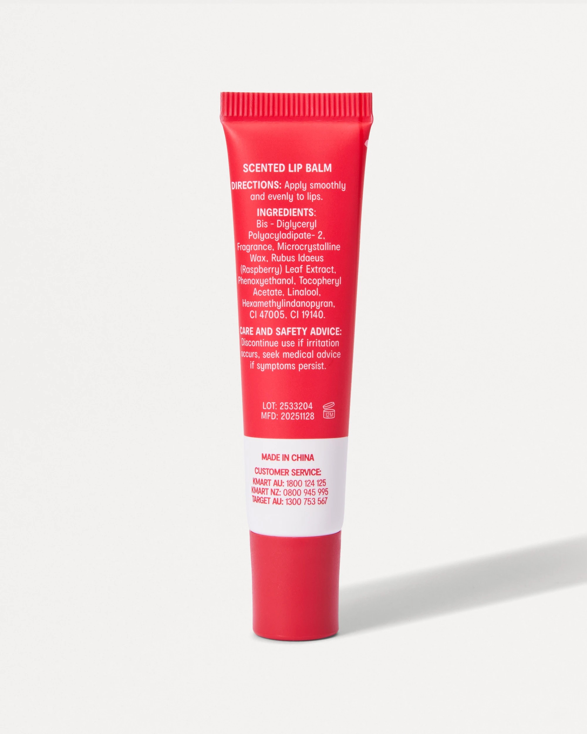 3 OXX Skincare Lip Care Lip Balm 15ml - Raspberry Scented, 3 of 6