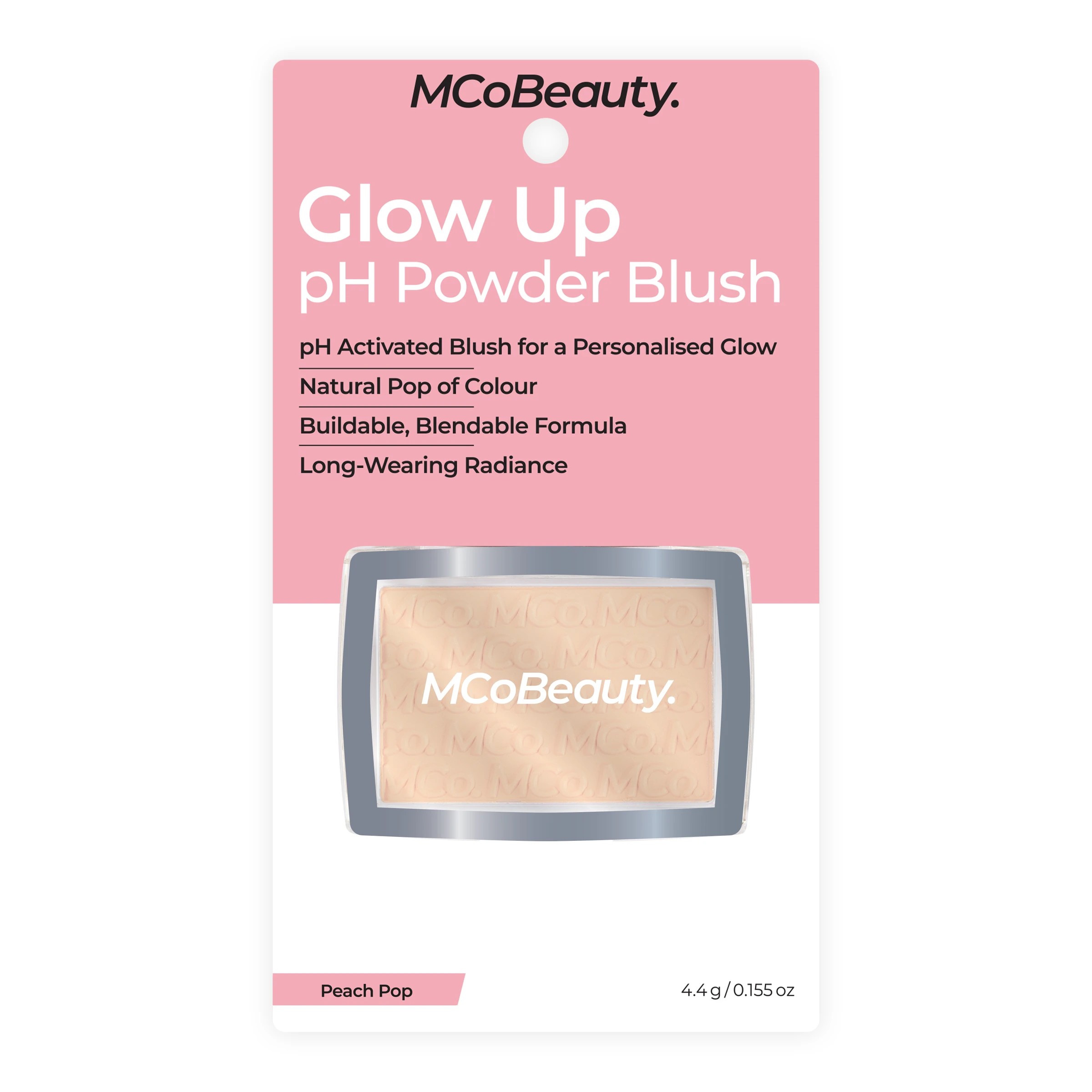 1 MCoBeauty Glow Up pH Powder Blush - Peach Pop, 1 of 9