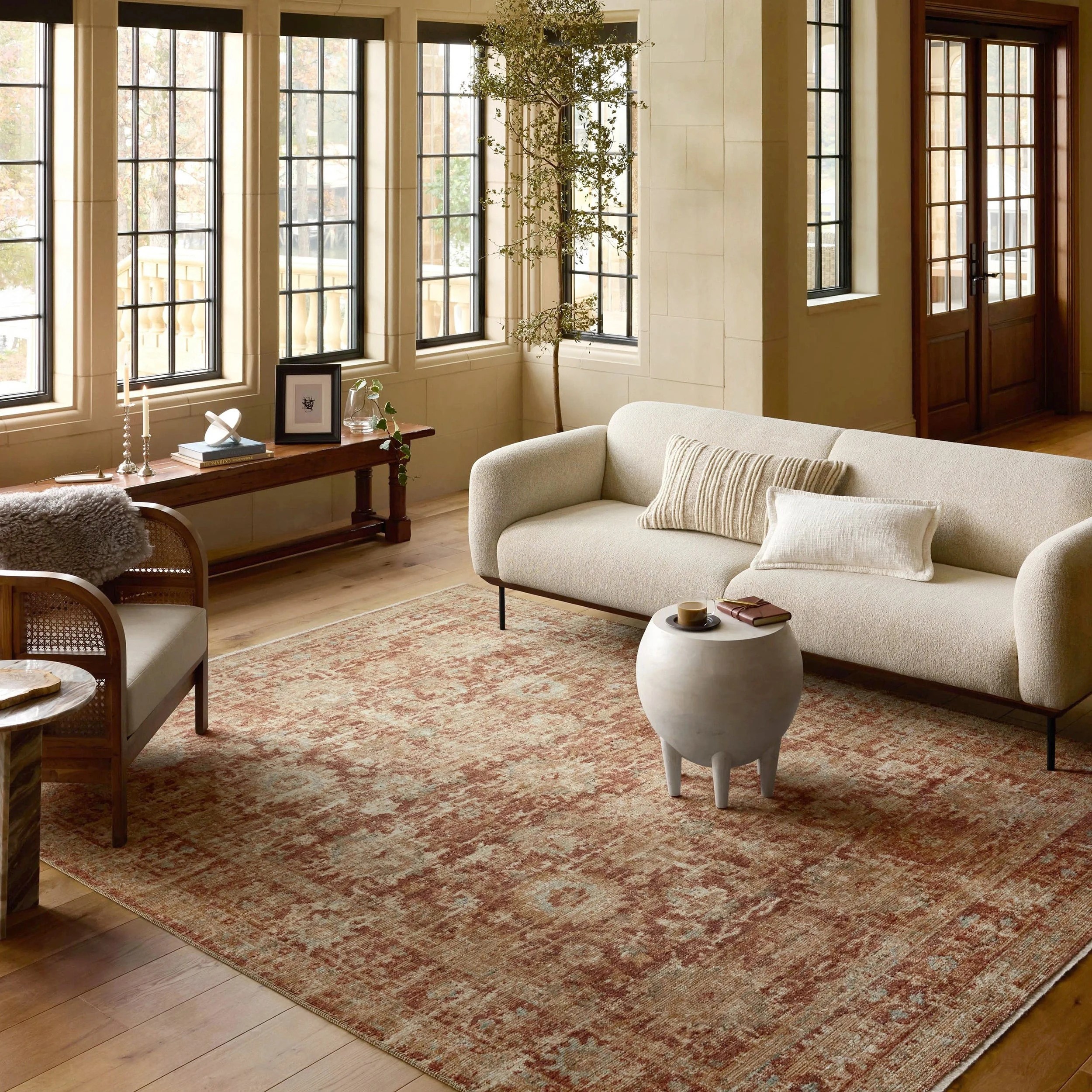 2 Common Ground Rugs Heirloom 03 330x240cm - Extra Large Floor Rug - Orange, 2 of 7