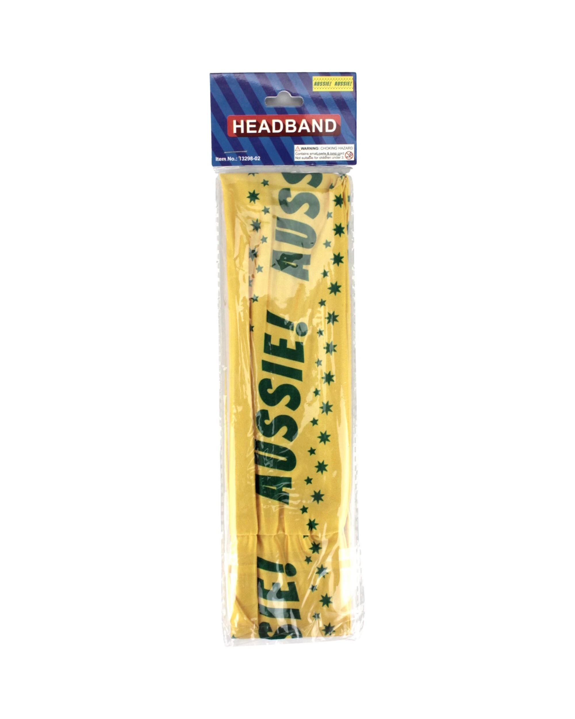 2 Partyrama Aussie Aussie Aussie Fabric Headband - One Size - Yellow, 2 of 3