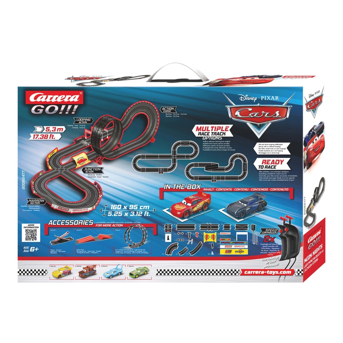 2 Carrera Go!!! Disney Pixar Cars Neon Lights Slot Car Set - Multi, 2 of 4