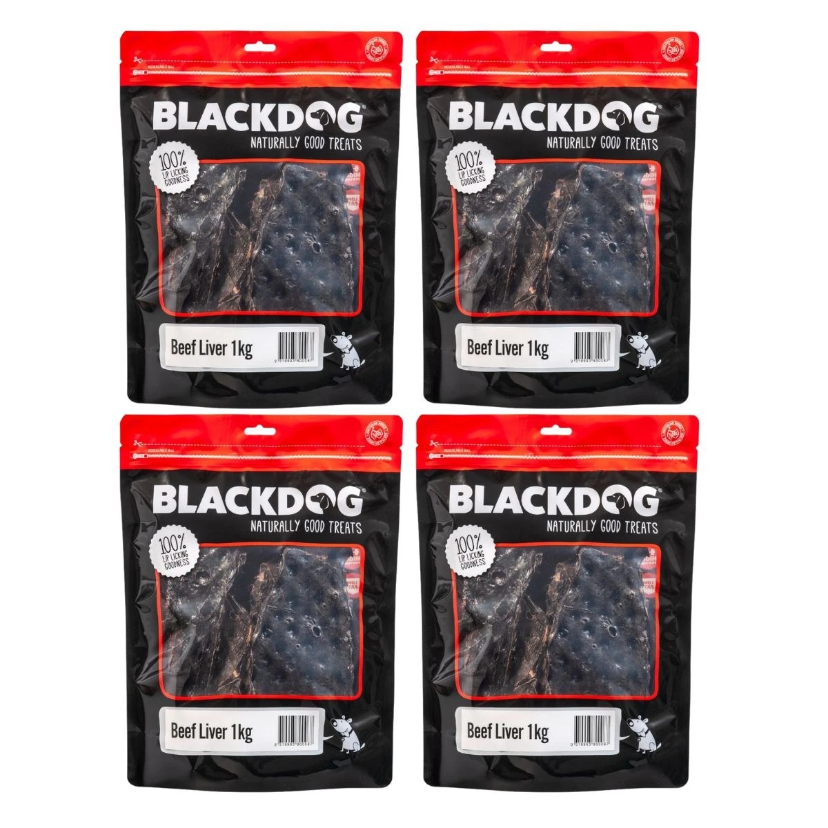 1 Blackdog Beef Liver - 1 kg x4, 1 of 1