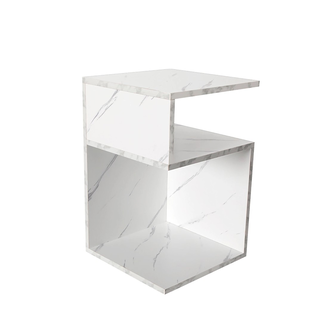 2 Levede Bedside Tables - White, 2 of 2