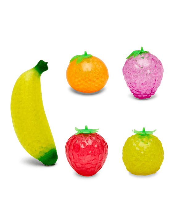 5 Pack ToyMania The Sensory Toy Box Fruit Squishies