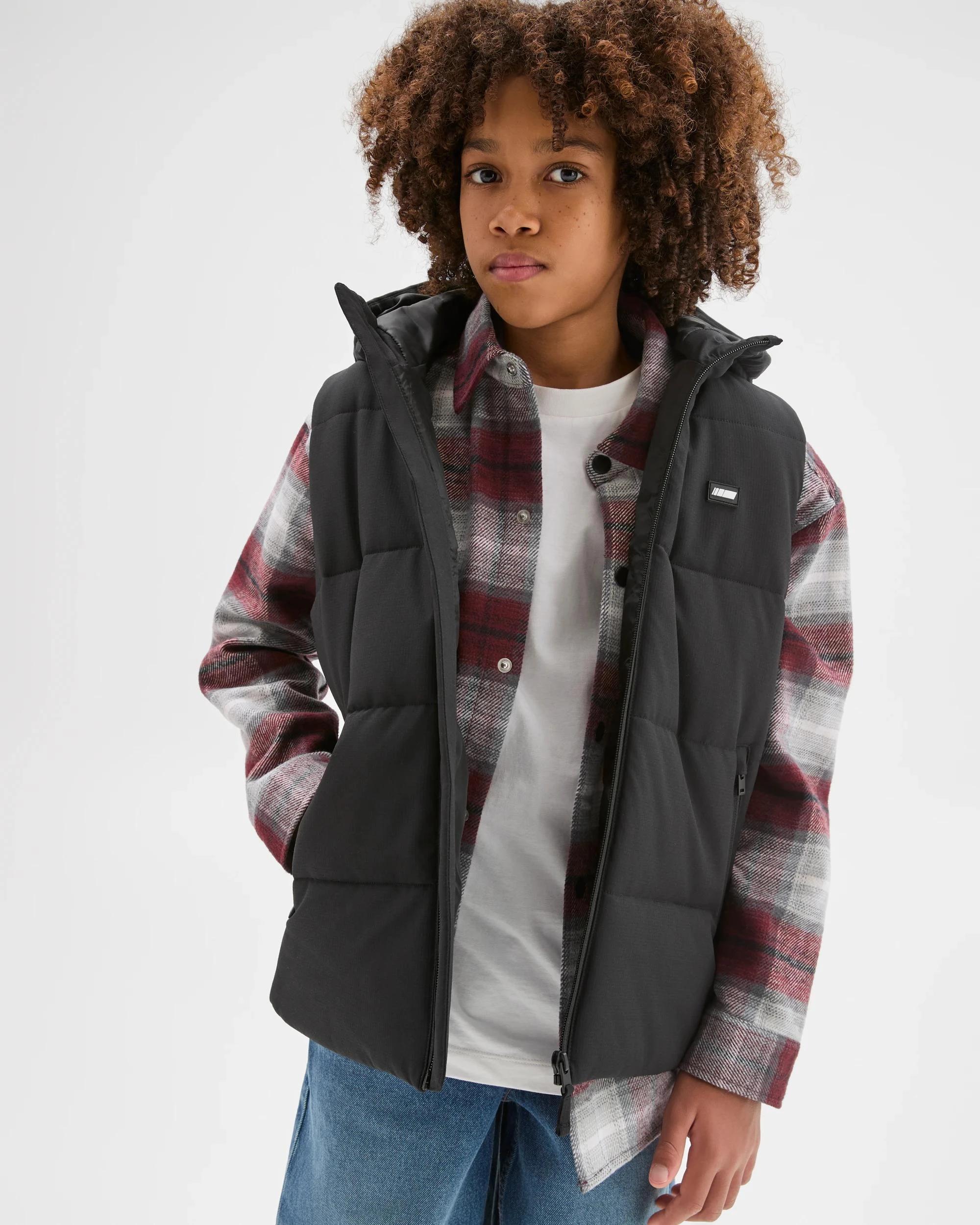 4 Target Kids Puffer Vest Jacket BLACK, 4 of 6