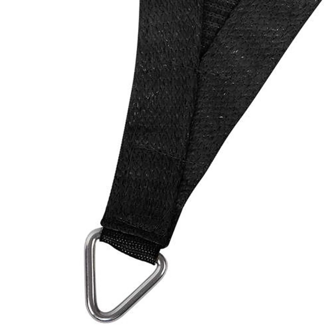 3 Instahut Shade Sail 5x7m Rectangle 280GSM 98%  Shade - Black, 3 of 7