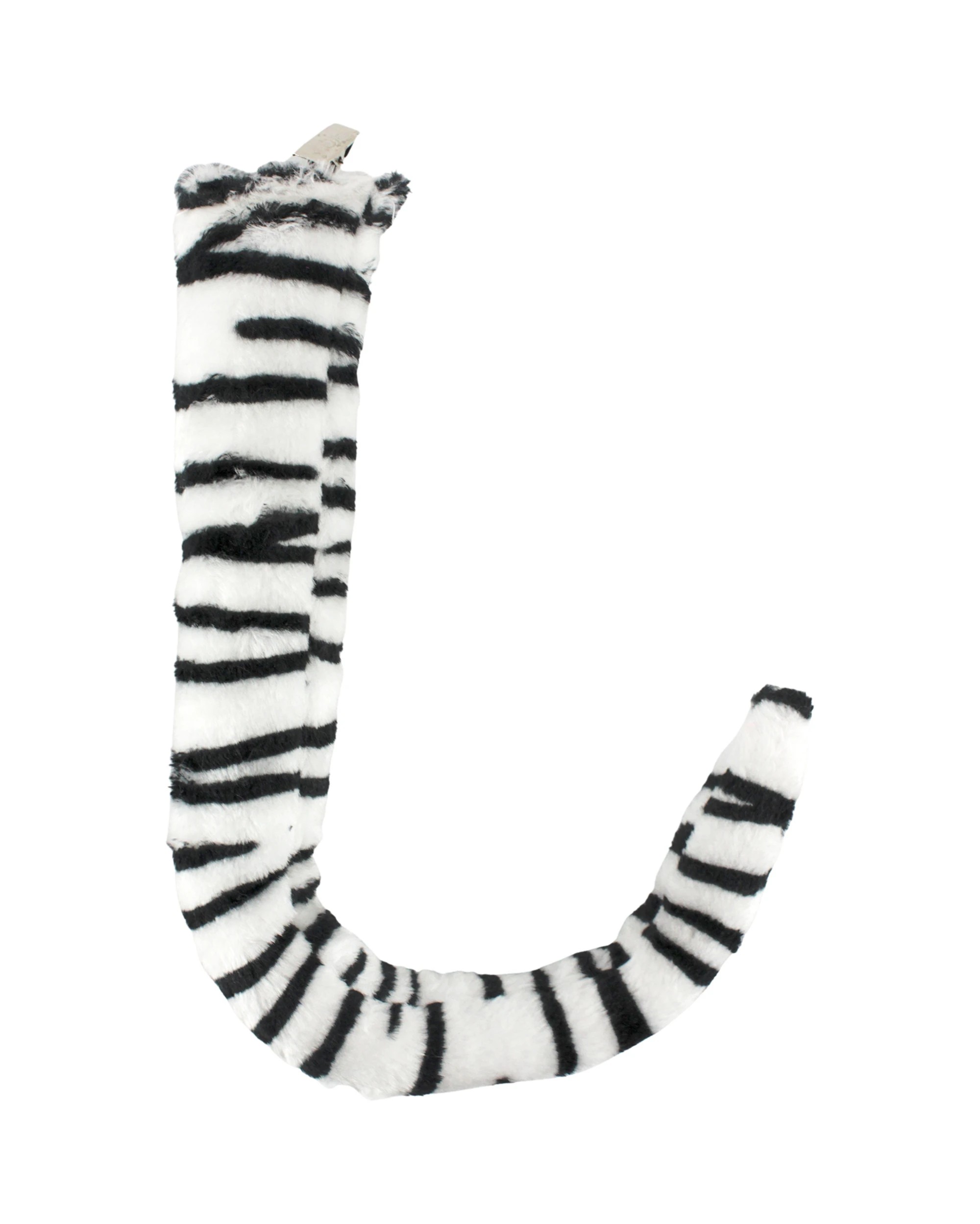1 JD Party Plush Clip On Tiger Tail - One Size - White, 1 of 1