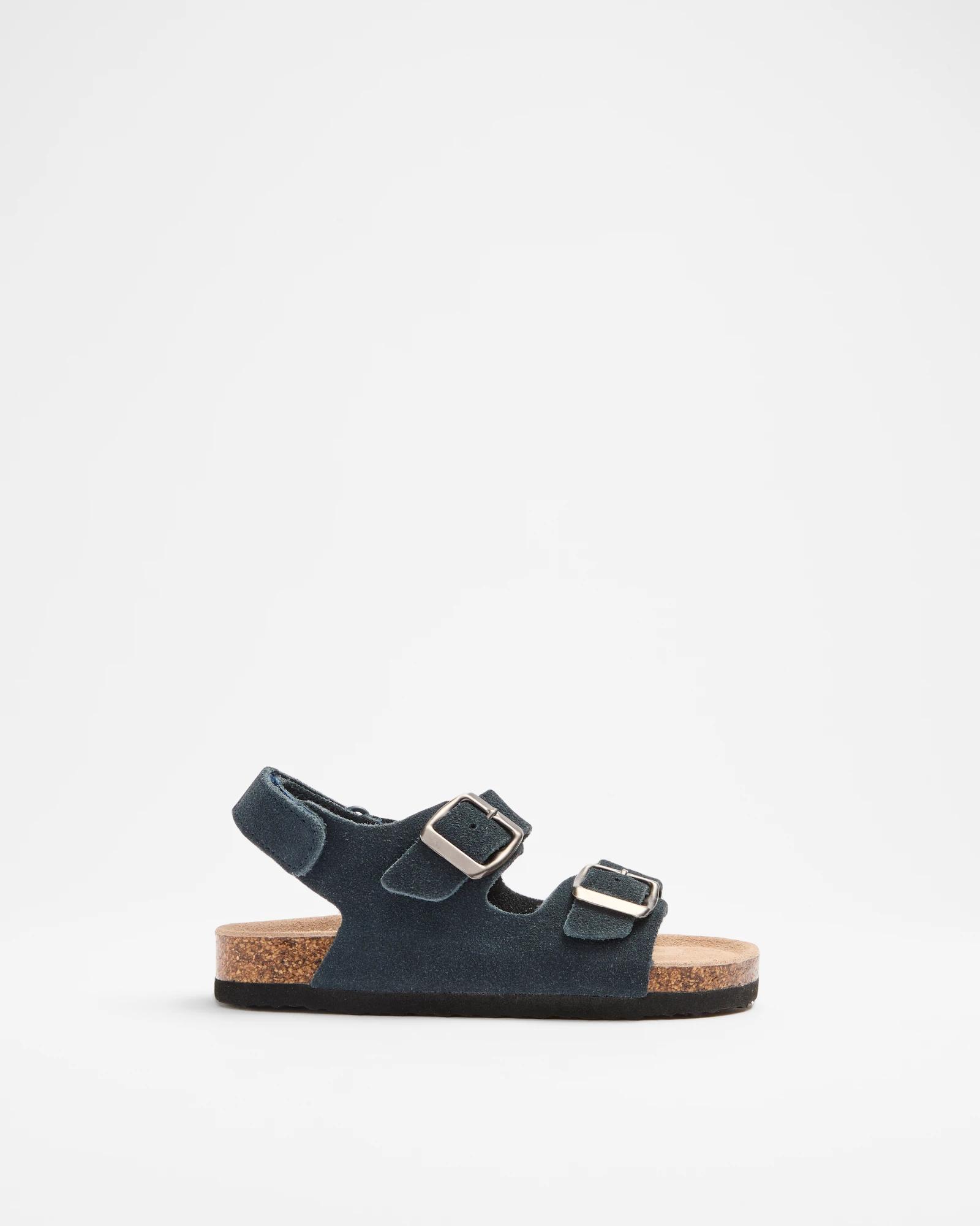 1 Target Boys Leather Moulded Cork Sandal NAVY, 1 of 2