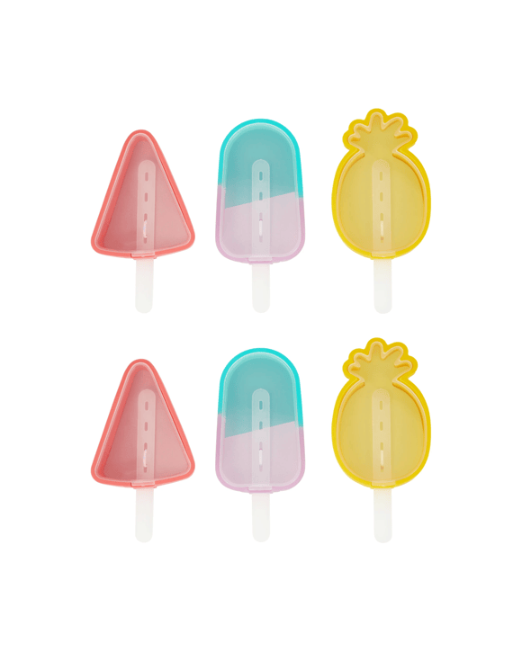 2 Pack Silicone Icy Pole Makers - Assorted