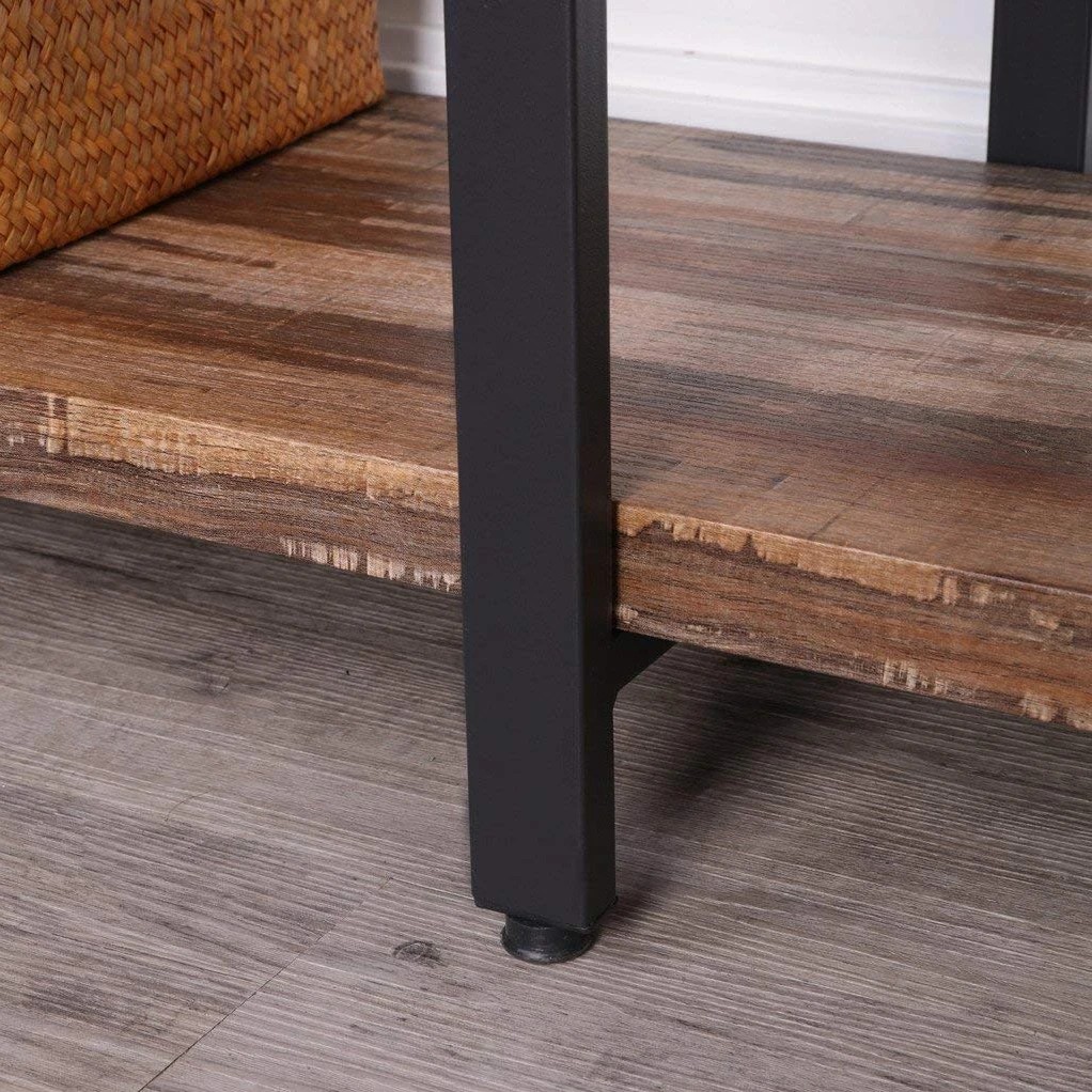 6 IHOMDEC 4 Tier Bookshelf - Brown, 6 of 6