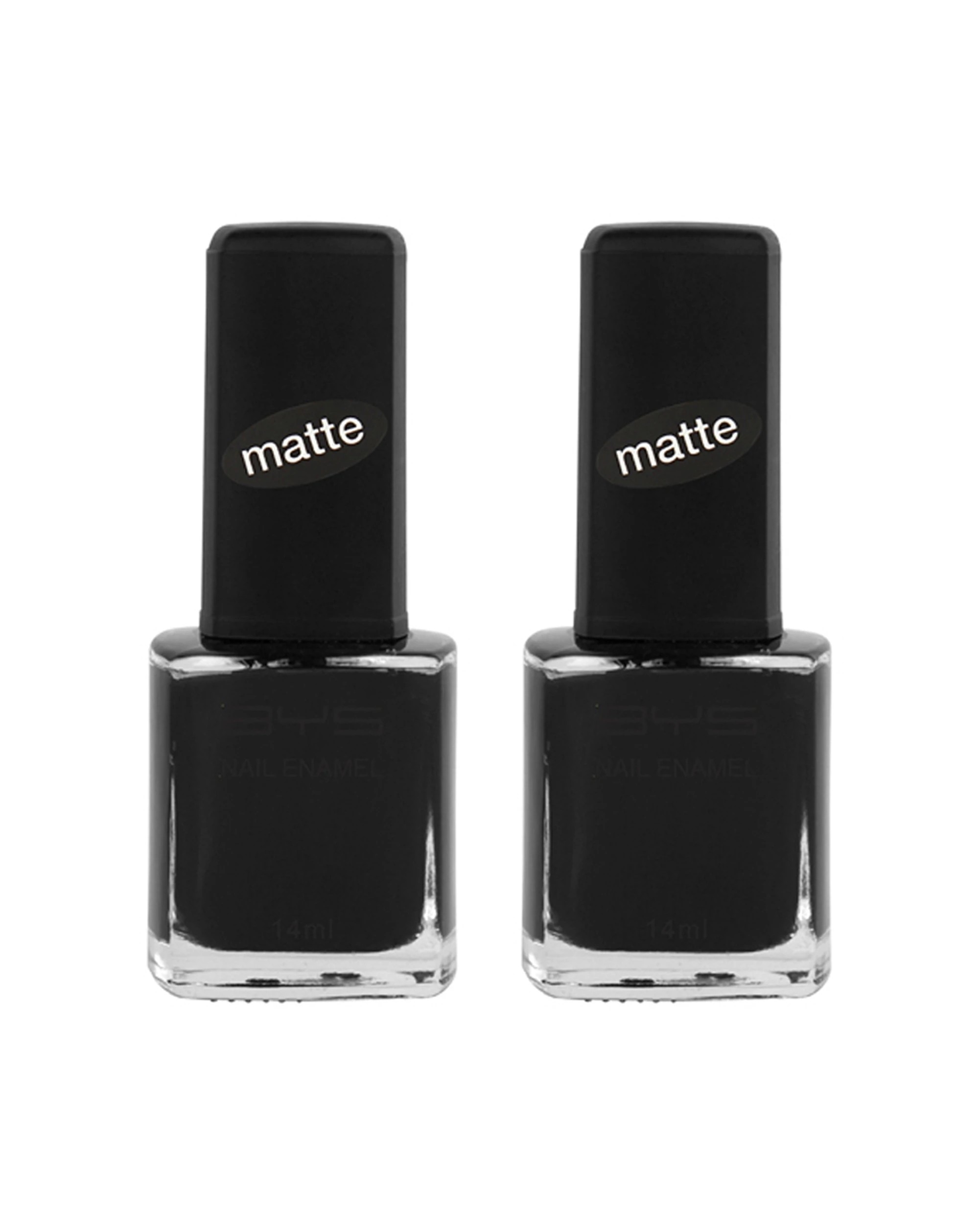 1 BYS 2PK BYS Nail Polish Long Wearing Chip Resistant Quick Dry 14ml - Black, 1 of 1