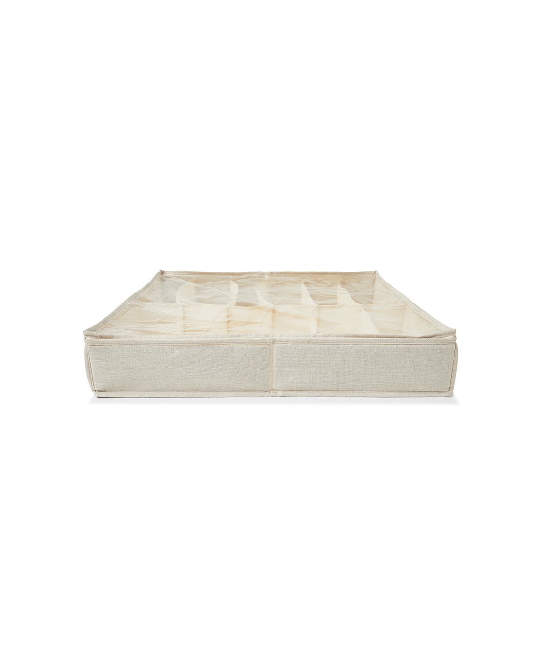 4 Linen Look Underbed Shoe Organiser, 4 of 8