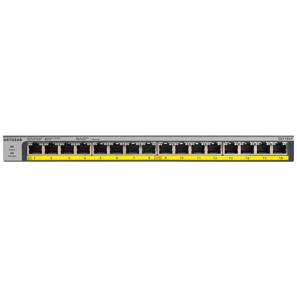 2 NETGEAR 16-port PoE Gigabit Ethernet Unmanaged Switch GS116LP, 2 of 3