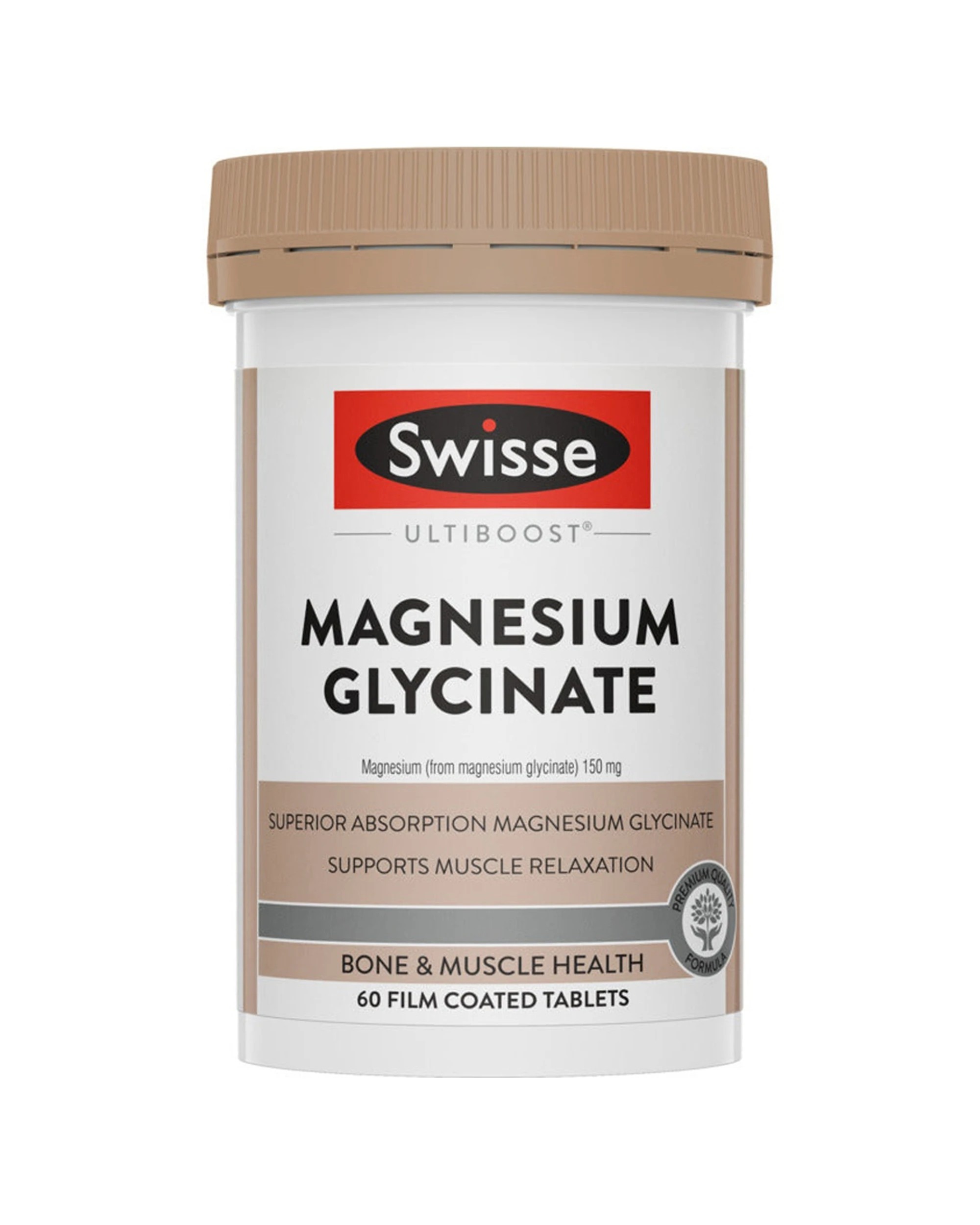 1 Swisse 60pc Ultiboost Tablets Magnesium Glycinate Muscle Support, 1 of 6
