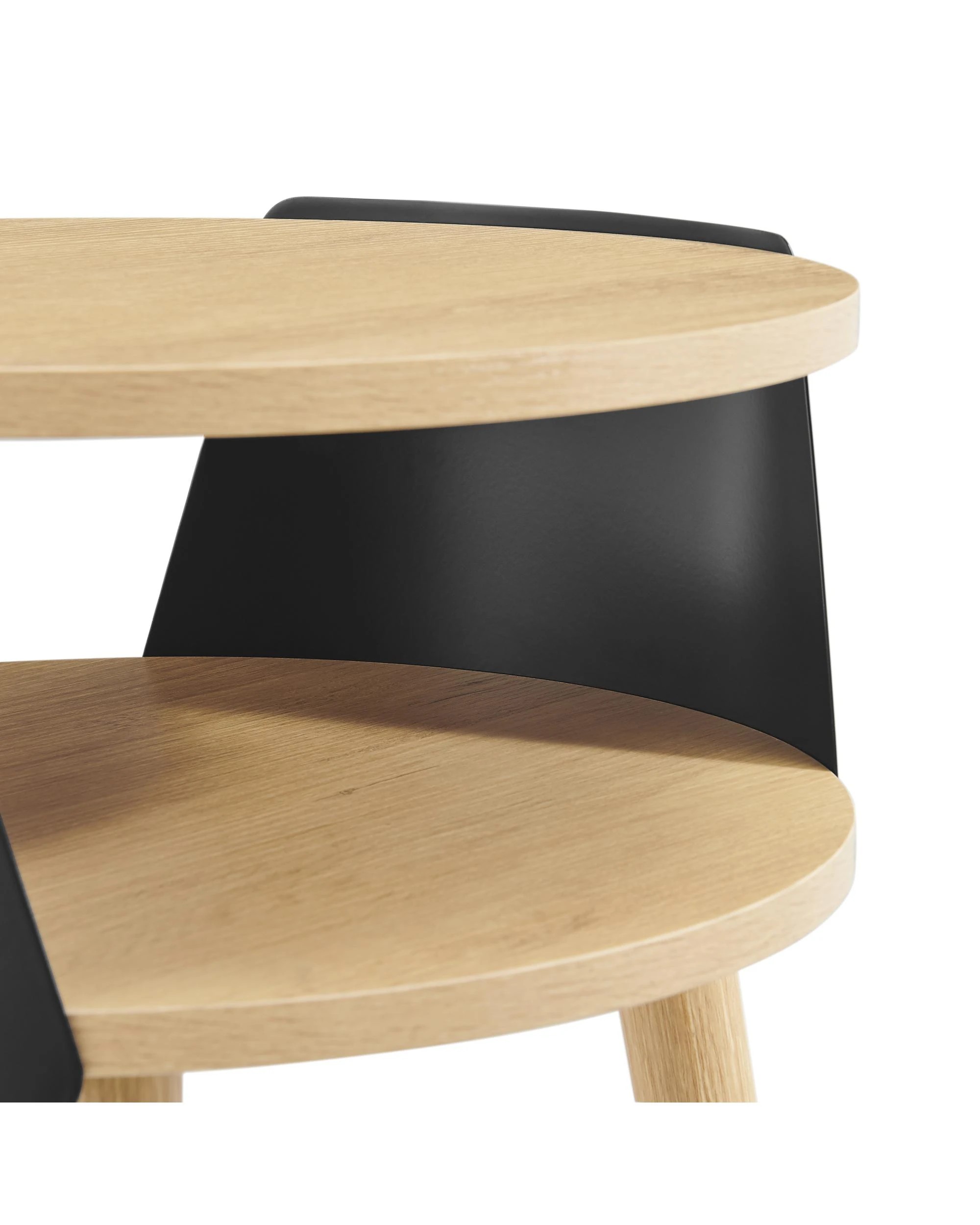 8 Kodu Side Table Bedside Shelf Round - Black, 8 of 9