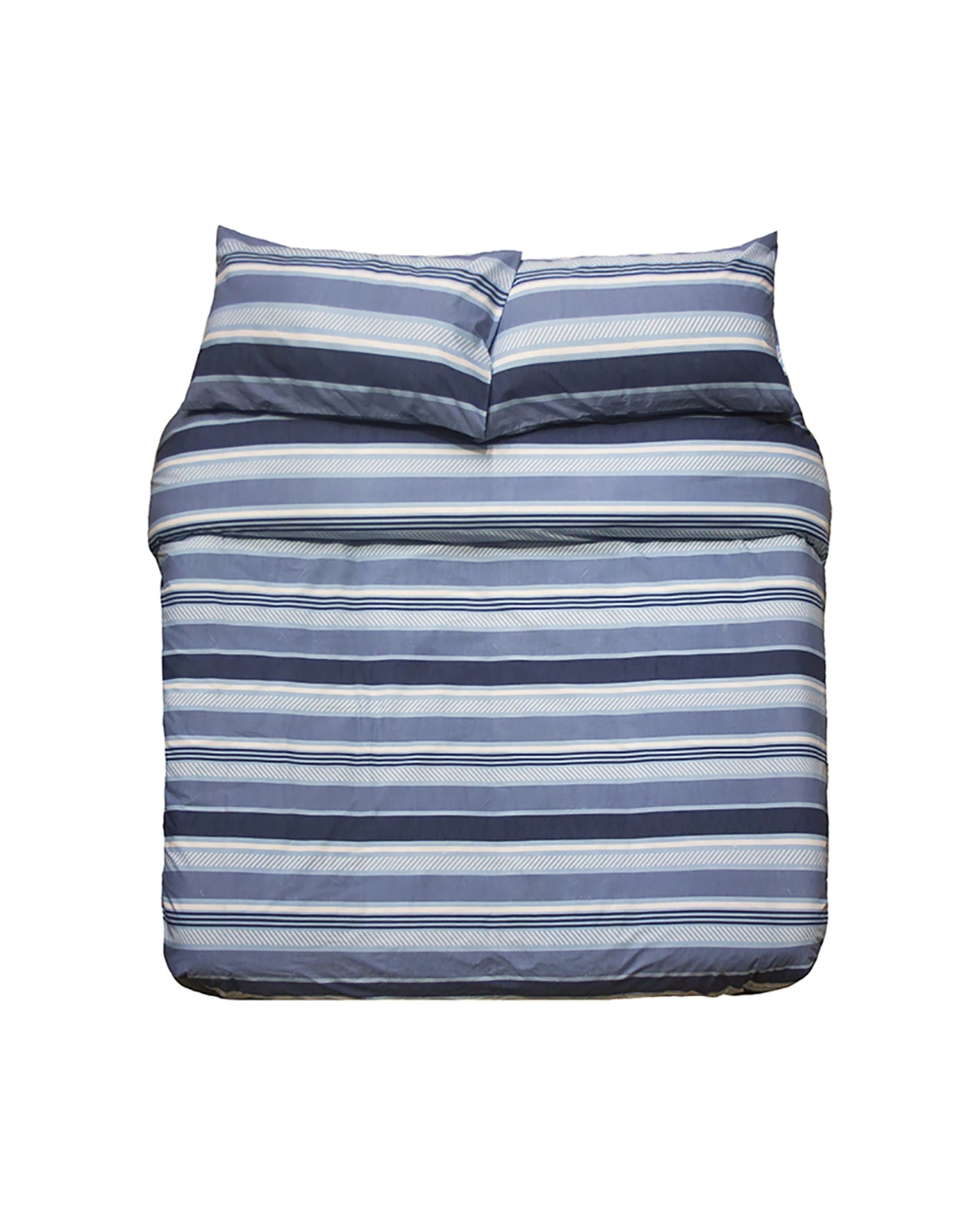 2 Bambury Indiana Quilt Cover Set Soft Woven - Blue, 2 of 3