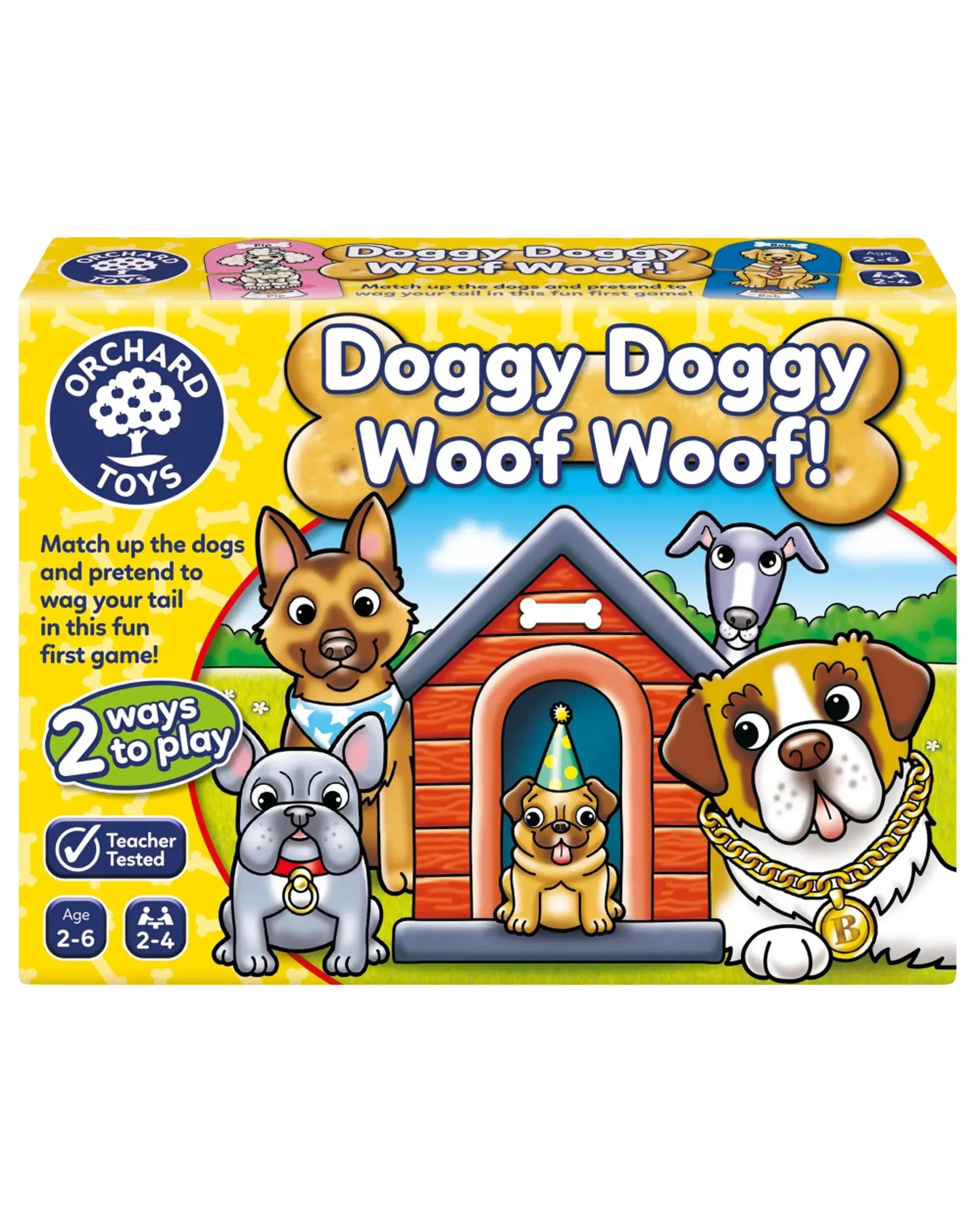 1 Orchard Toys Doggy Doggy Woof Woof Board Game, 1 of 3