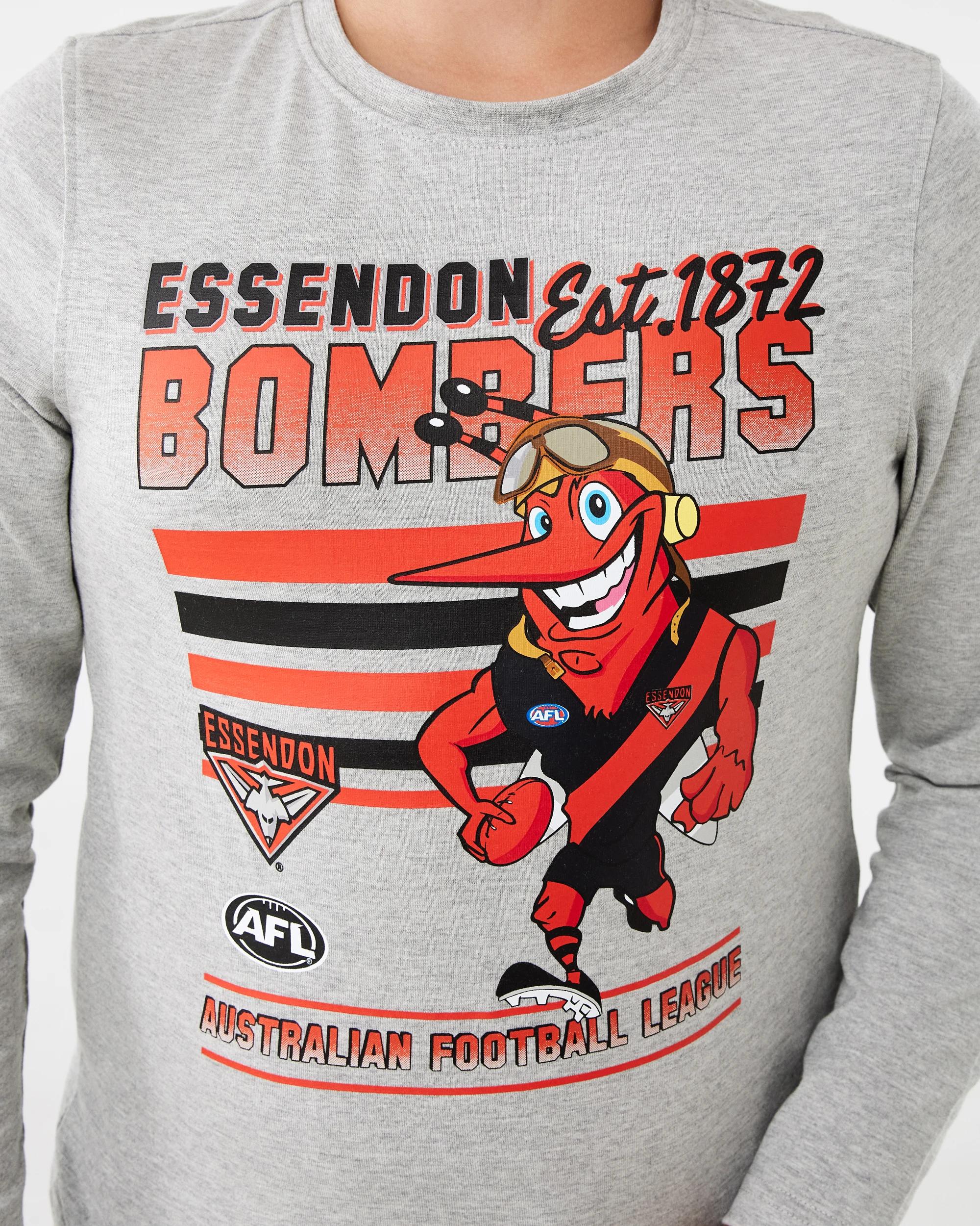 4 Official AFL Kids Pyjama Set Essendon, 4 of 6