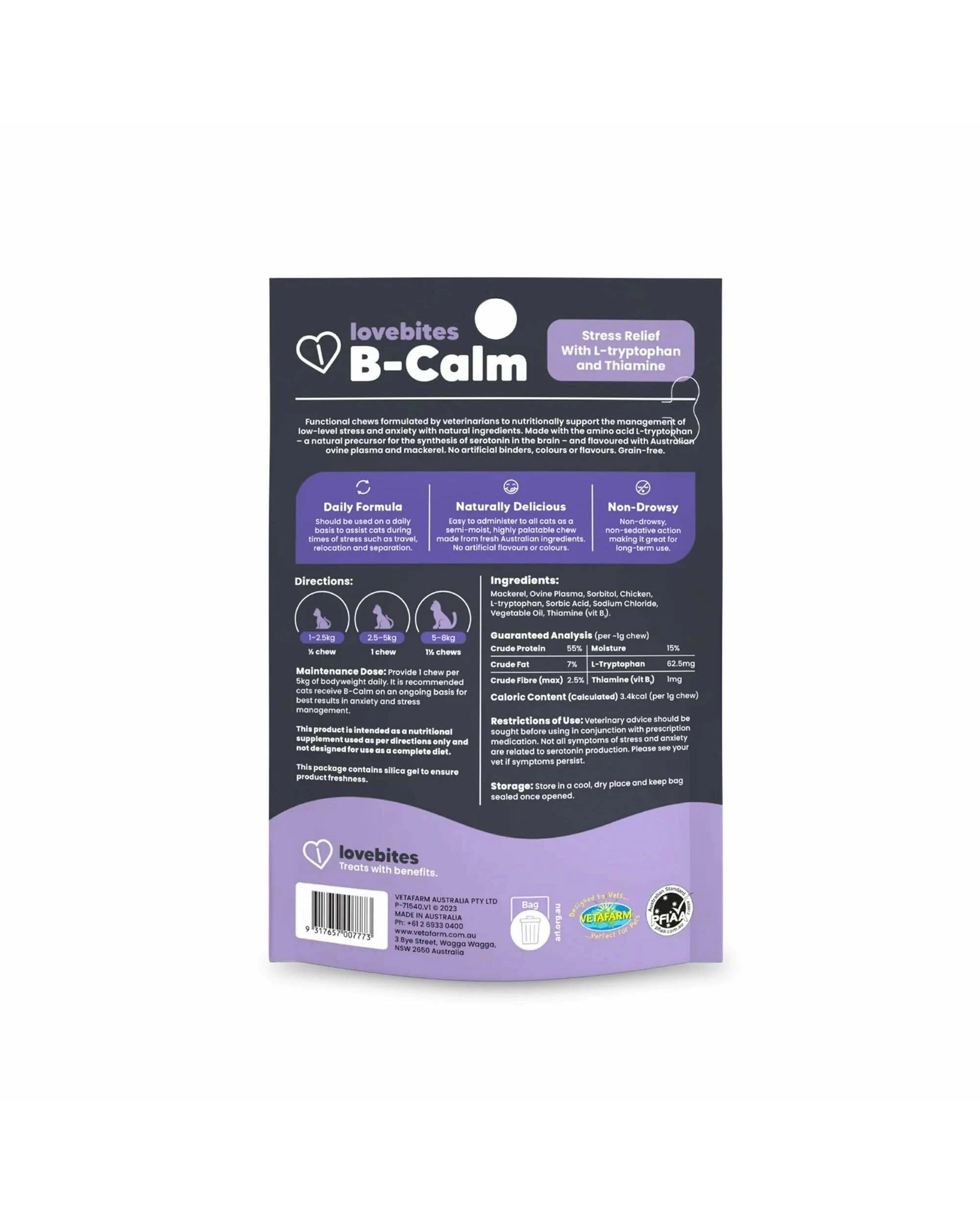 2 Vetafarm Lovebites B-Calm Chews 60 Pack, 2 of 2