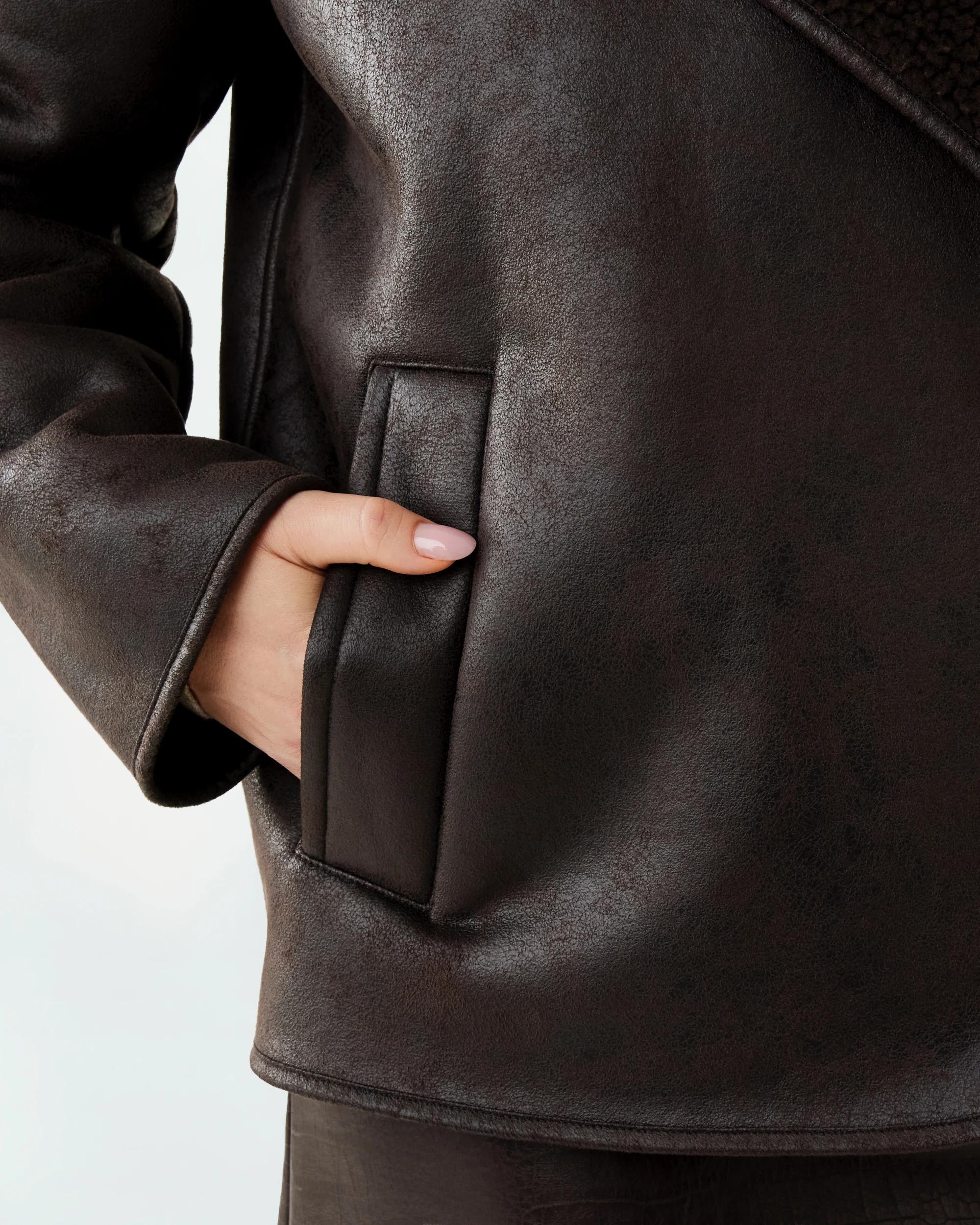 8 Sherpa Jacket Melt Brown, 8 of 9