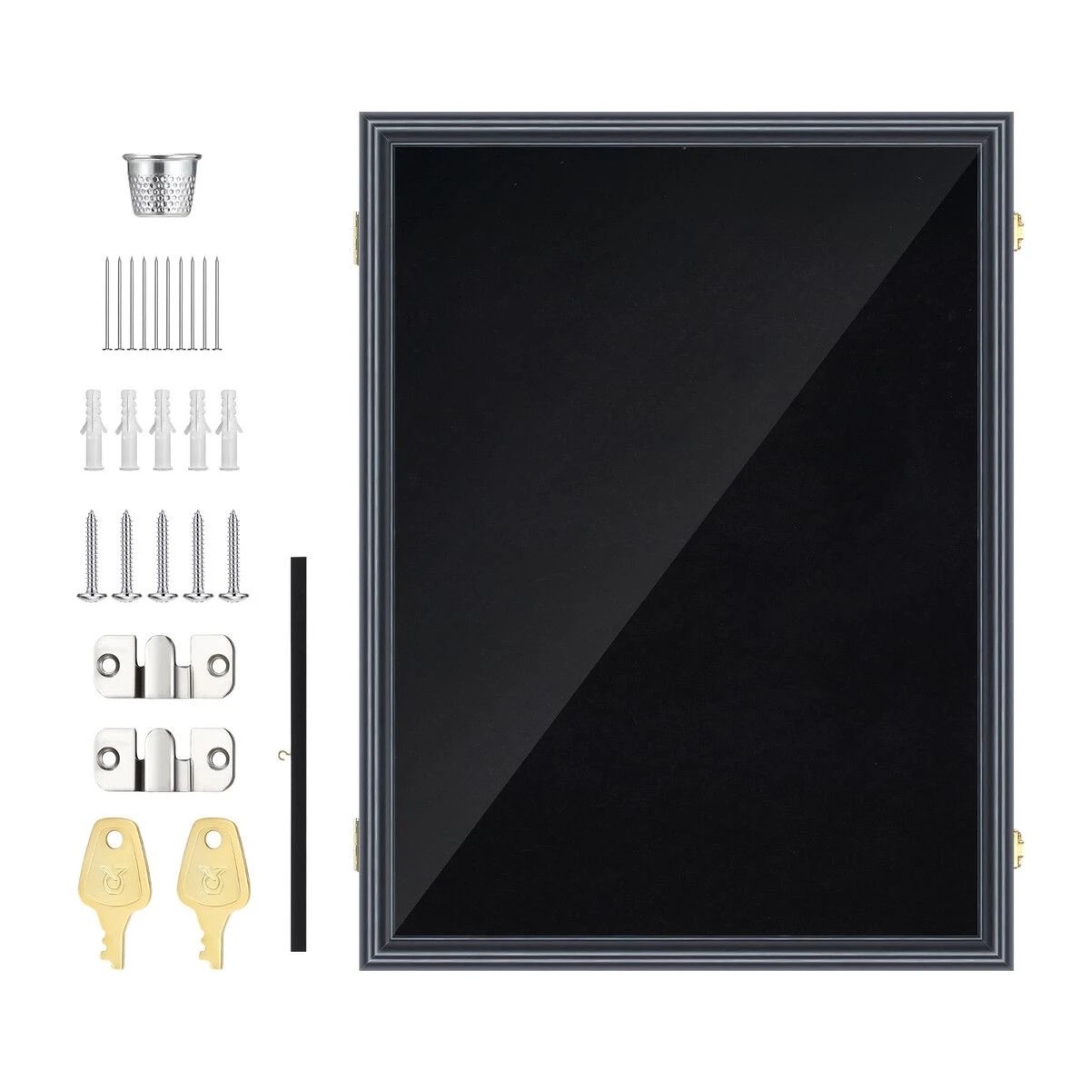 1 AUSWAY Jersey Shadow Box Frame Sports Memorabilia Display Case Wall Mounting, 1 of 5