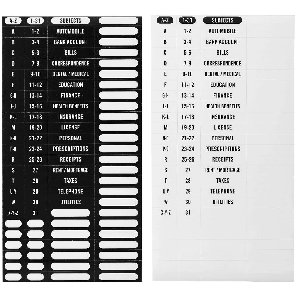 3 J.Burrows Foolscap Extension File 31 Pocket Black, 3 of 3