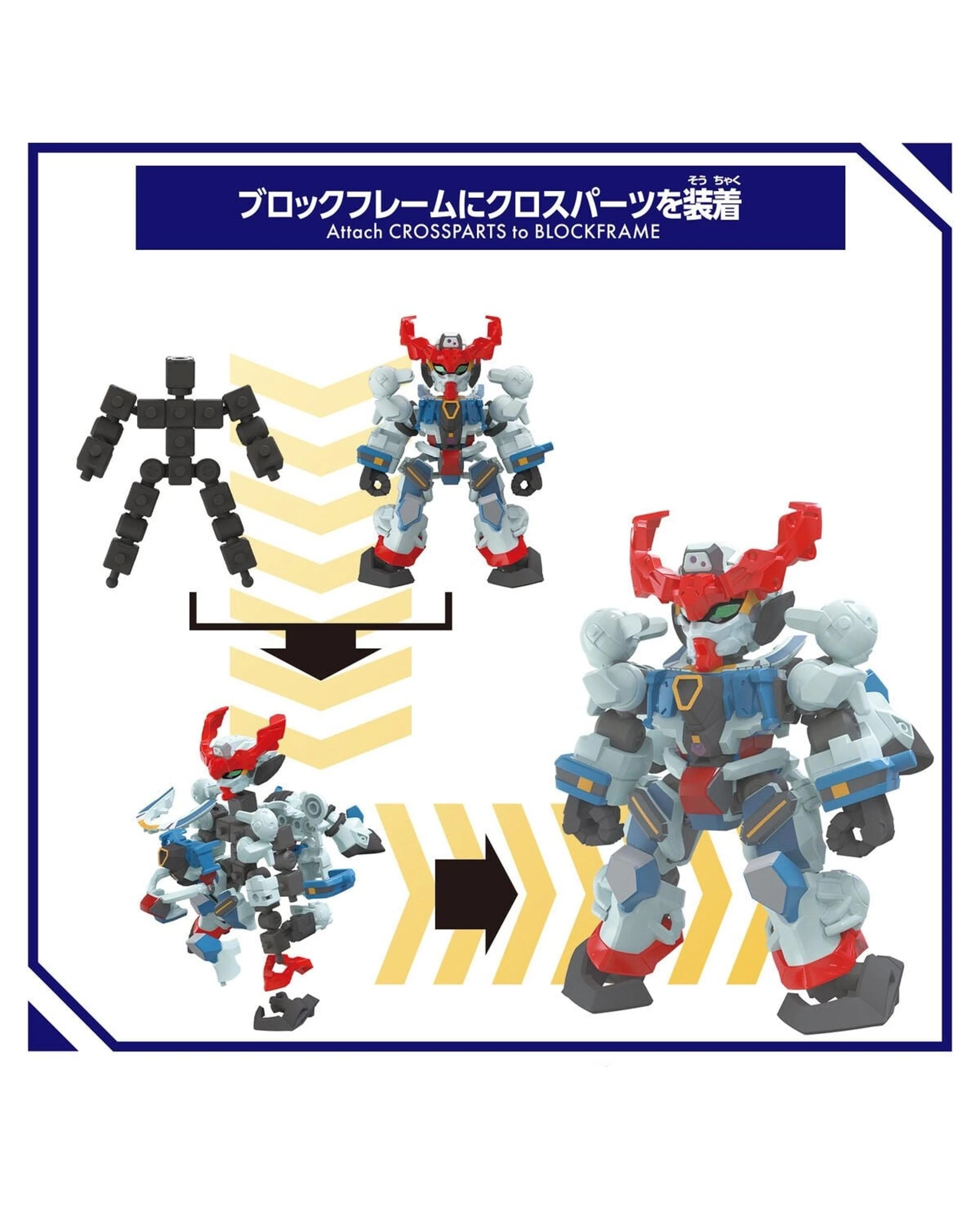 5 Bandai Blockcross Gundam GQuuuuuuX Model Kit, 5 of 5
