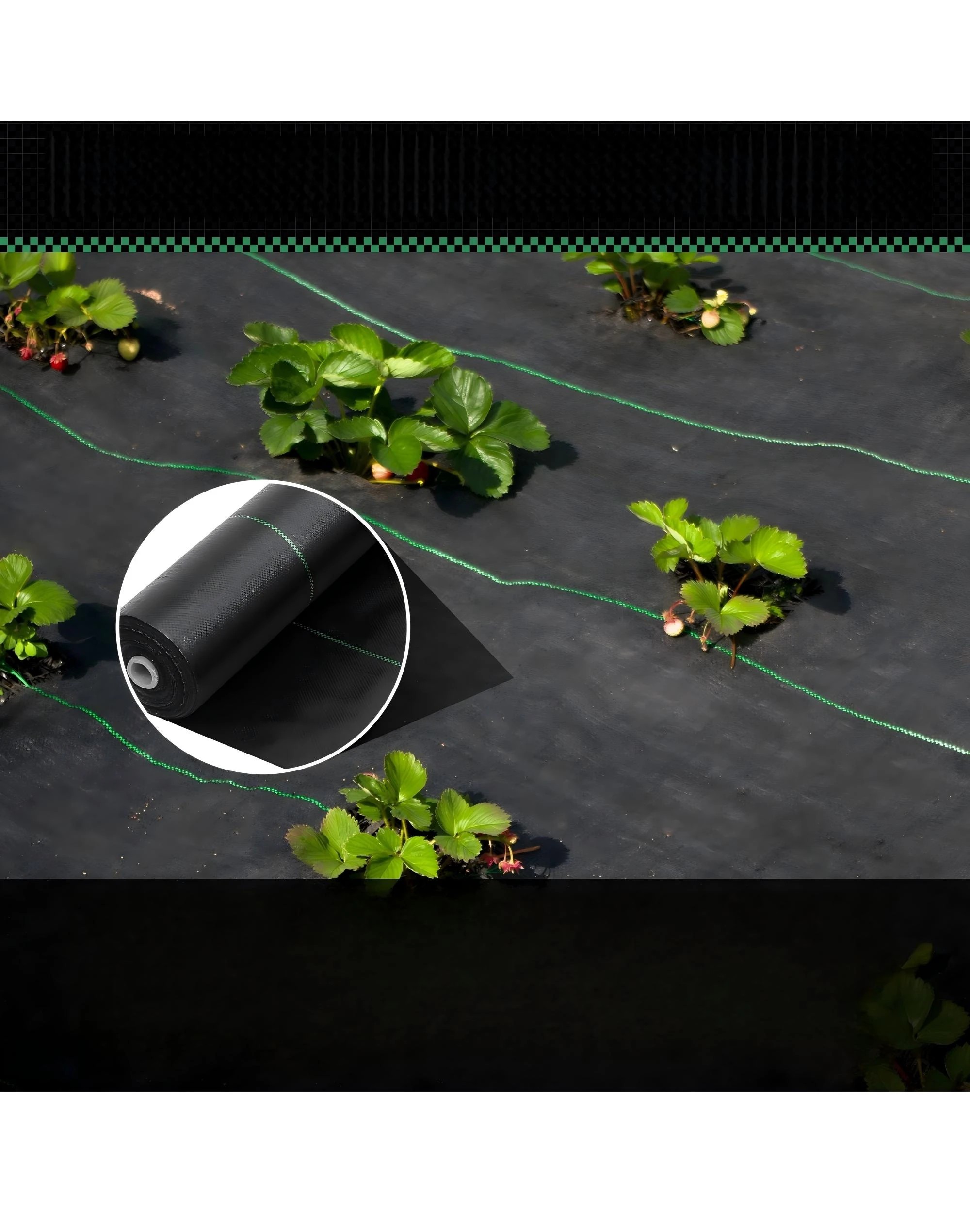 6 Advwin Weed Mat 1.83 x 50m Woven Ground Cover High Permeability & UV Resistant - Black, 6 of 8