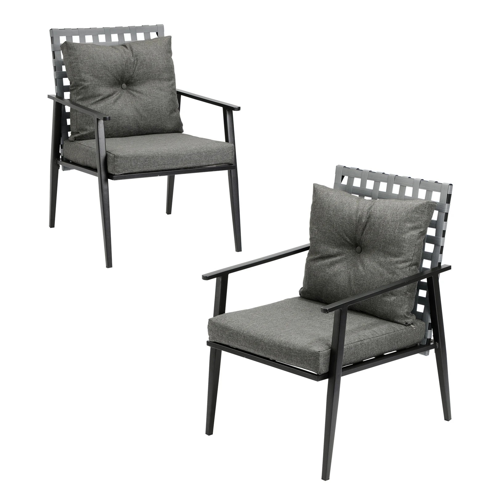 8 Livsip 2PCS Outdoor Rattan Chairs Furniture Garden Patio Lounge Armchair - Multi, 8 of 9