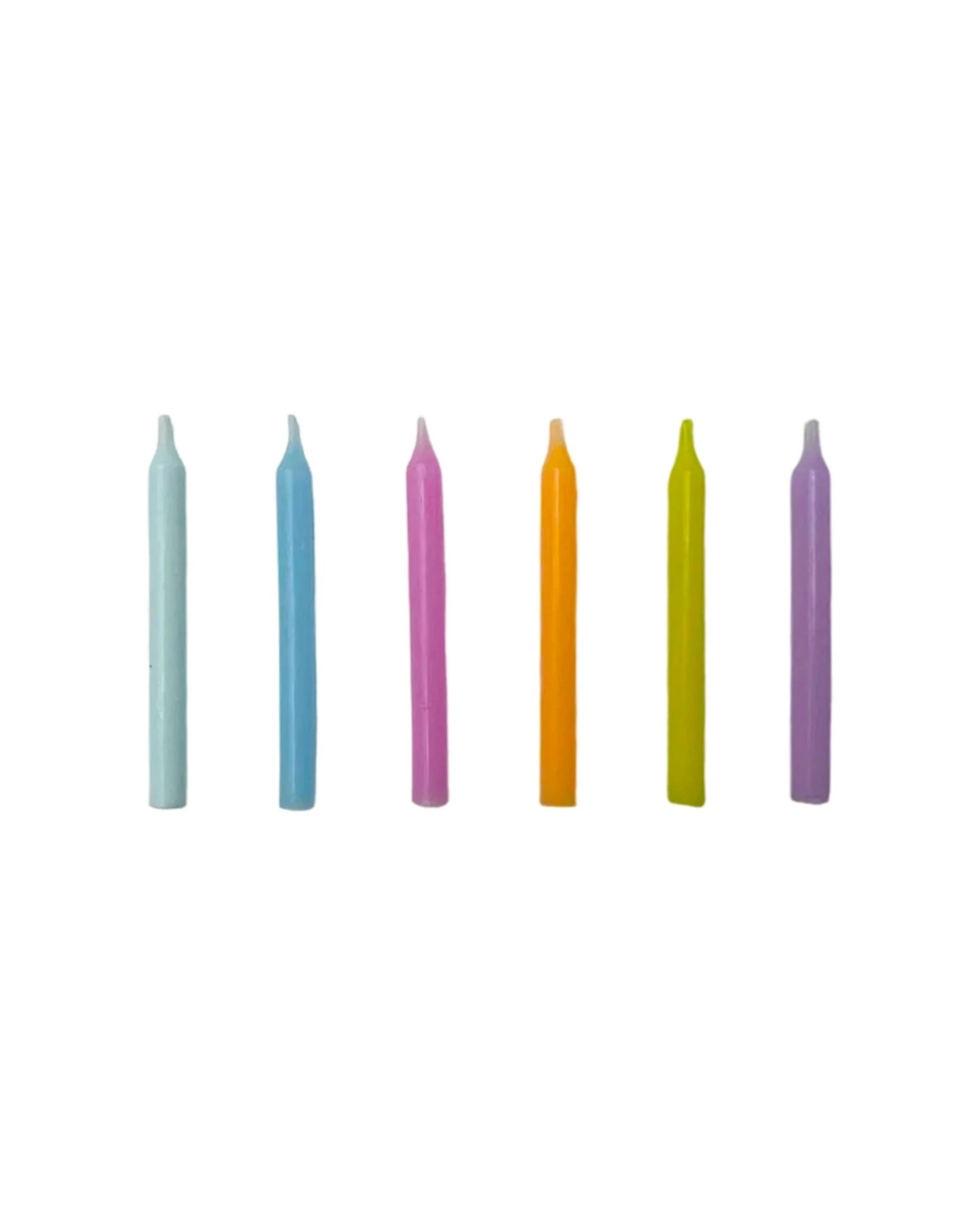 1 Party Maker 12pc Pastel Birthday Candles Pack Cake Decorations - Multi, 1 of 1