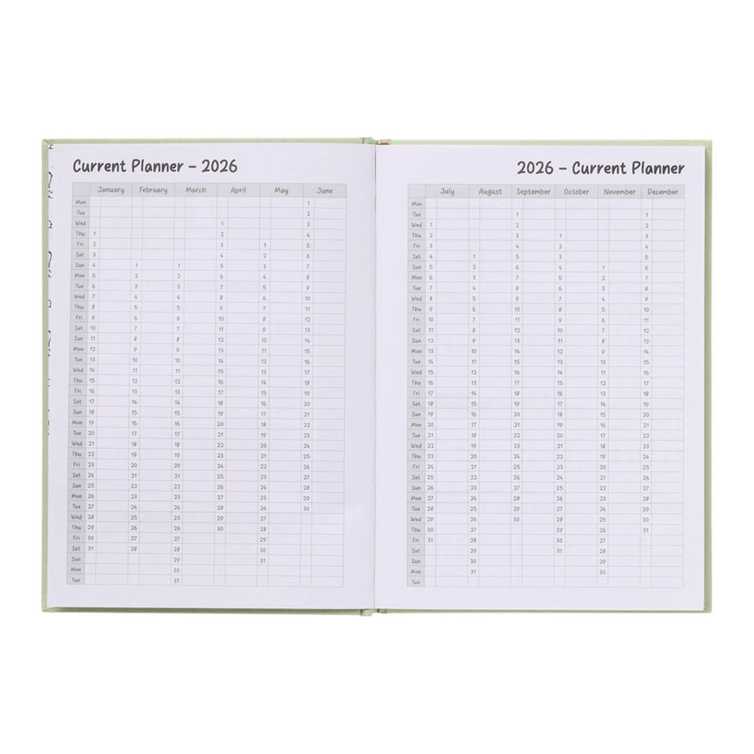 6 Peanuts A5 Week to View Diary 2026 Snoopy, 6 of 8