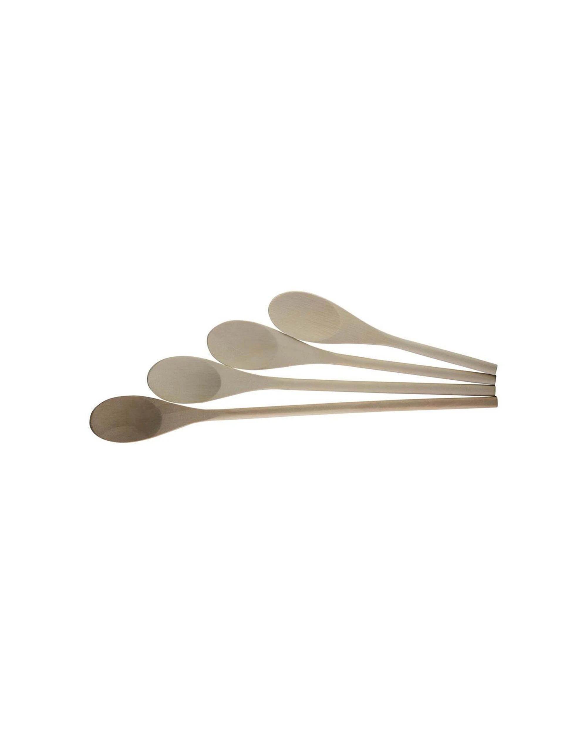 1 Avanti 4pc Wooden Spoon Set Durable Lightweight Multiple Sizes Kitchen Utensils - Black, 1 of 1