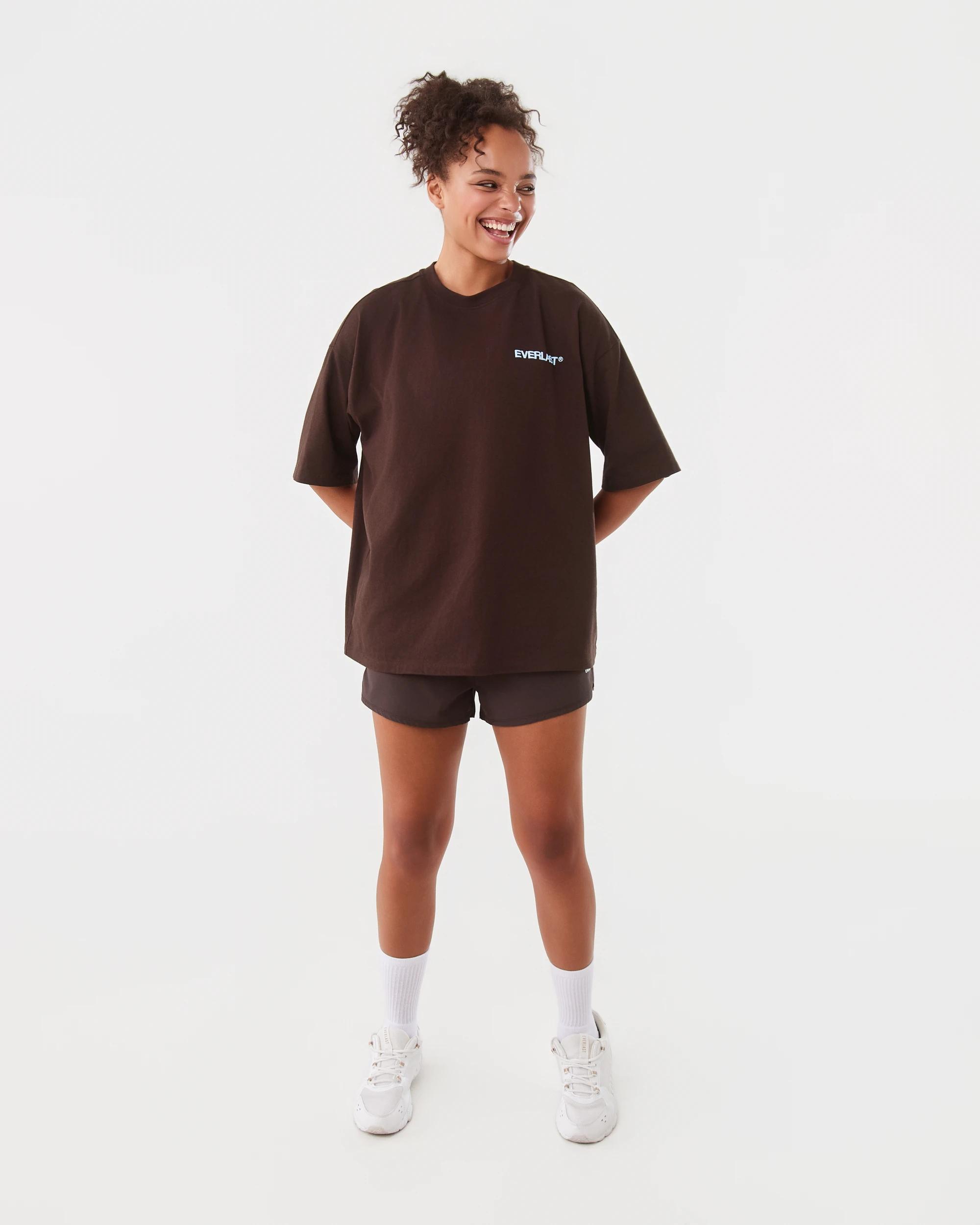 2 Everlast Womens Running Shorts Coffee, 2 of 8