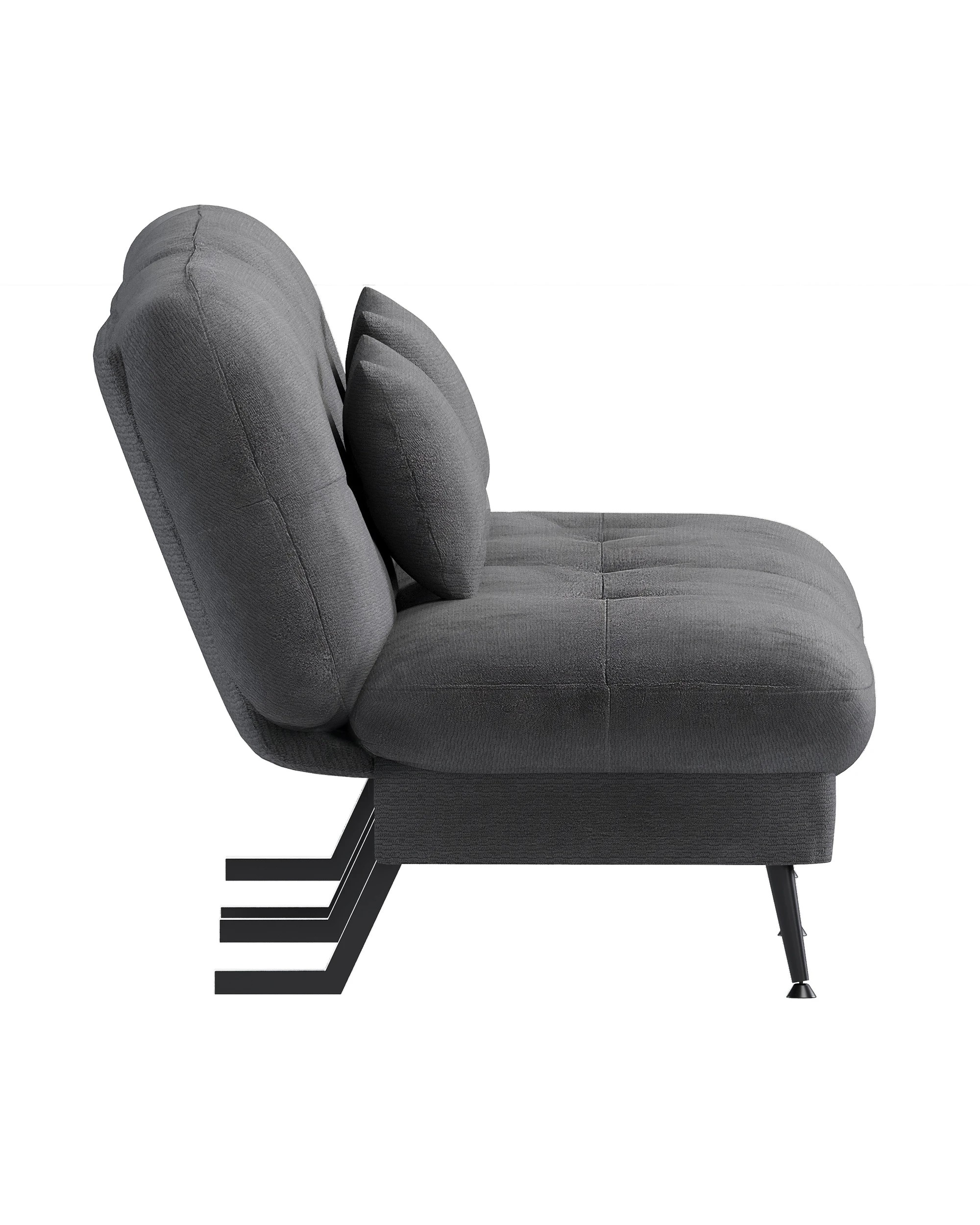 8 Advwin Convertible Futon Sofa Bed Corduroy Futon Couch with Adjustable Backrest Recliner Sleeper Sofa, 8 of 9