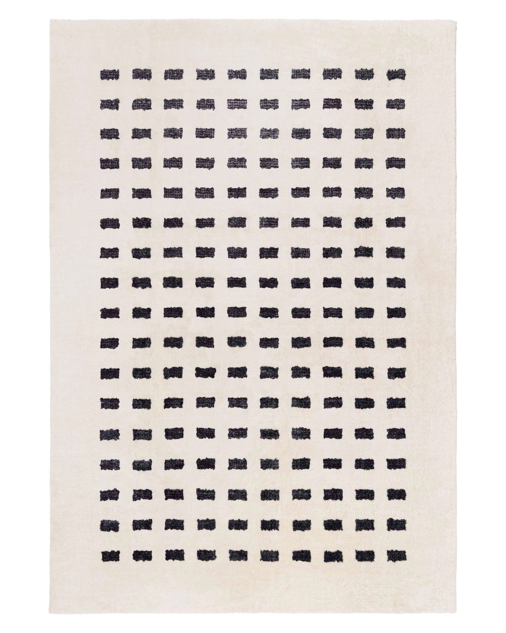 1 Loopsie Taber Rectangles Washable Rug-330cm x 240cm - White, 1 of 7