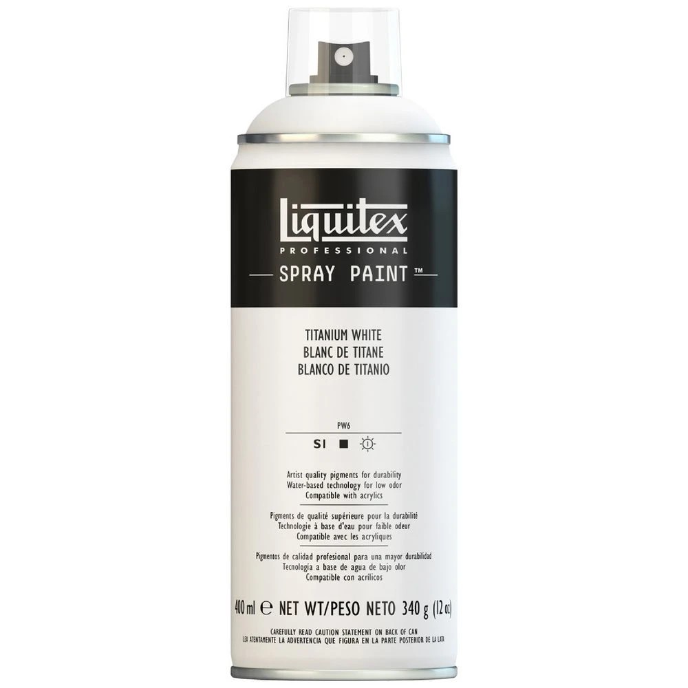 1 Liquitex Spray Paint 400mL Titanium White, 1 of 2
