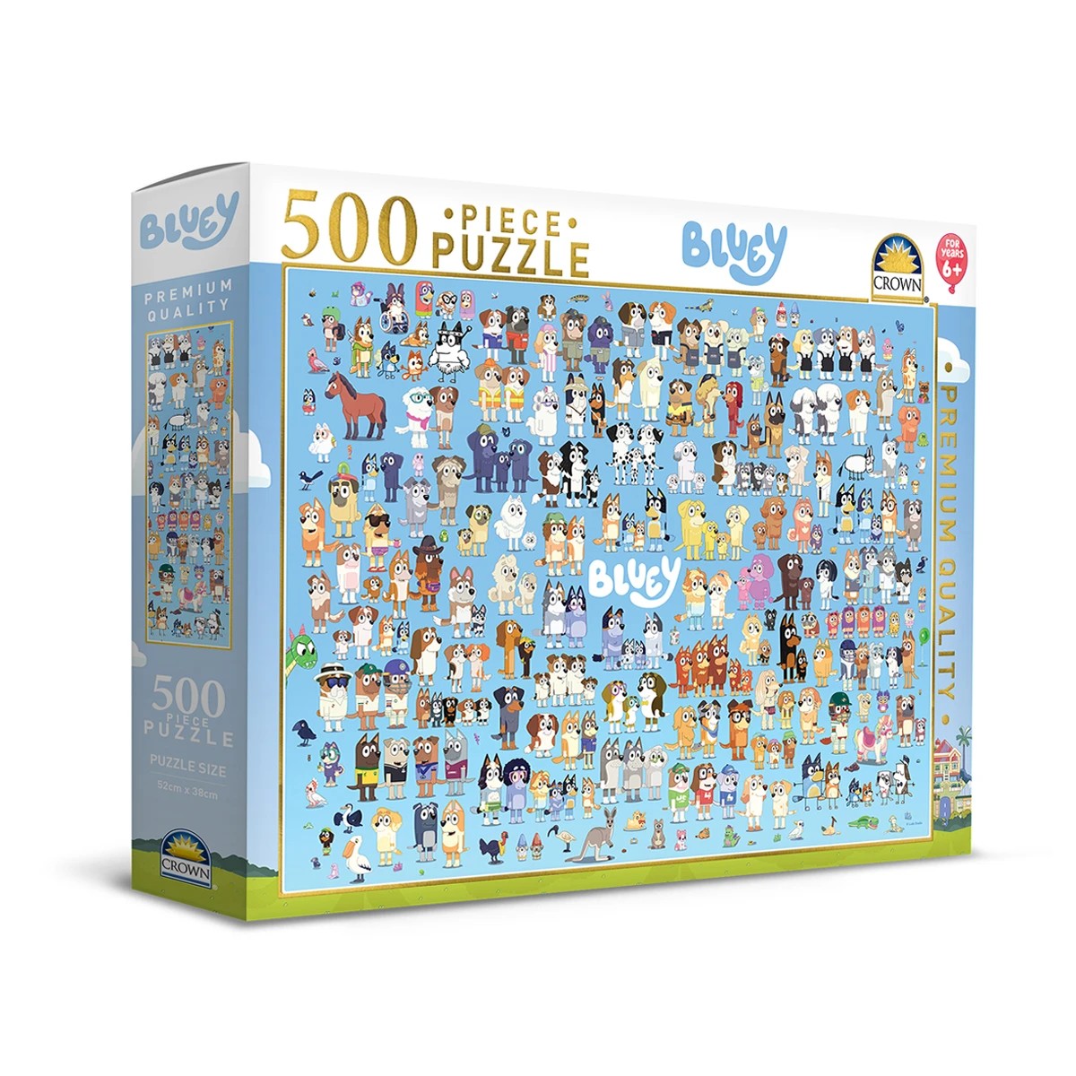 1 500 Piece Bluey Puzzle Set, 1 of 3