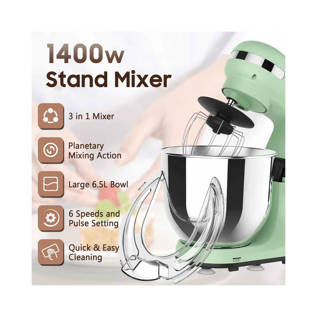 2 Advwin Green Stand Mixer, 2 of 7