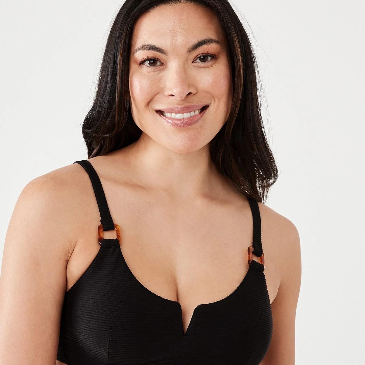 4 V-insert Balconette Top Black, 4 of 6