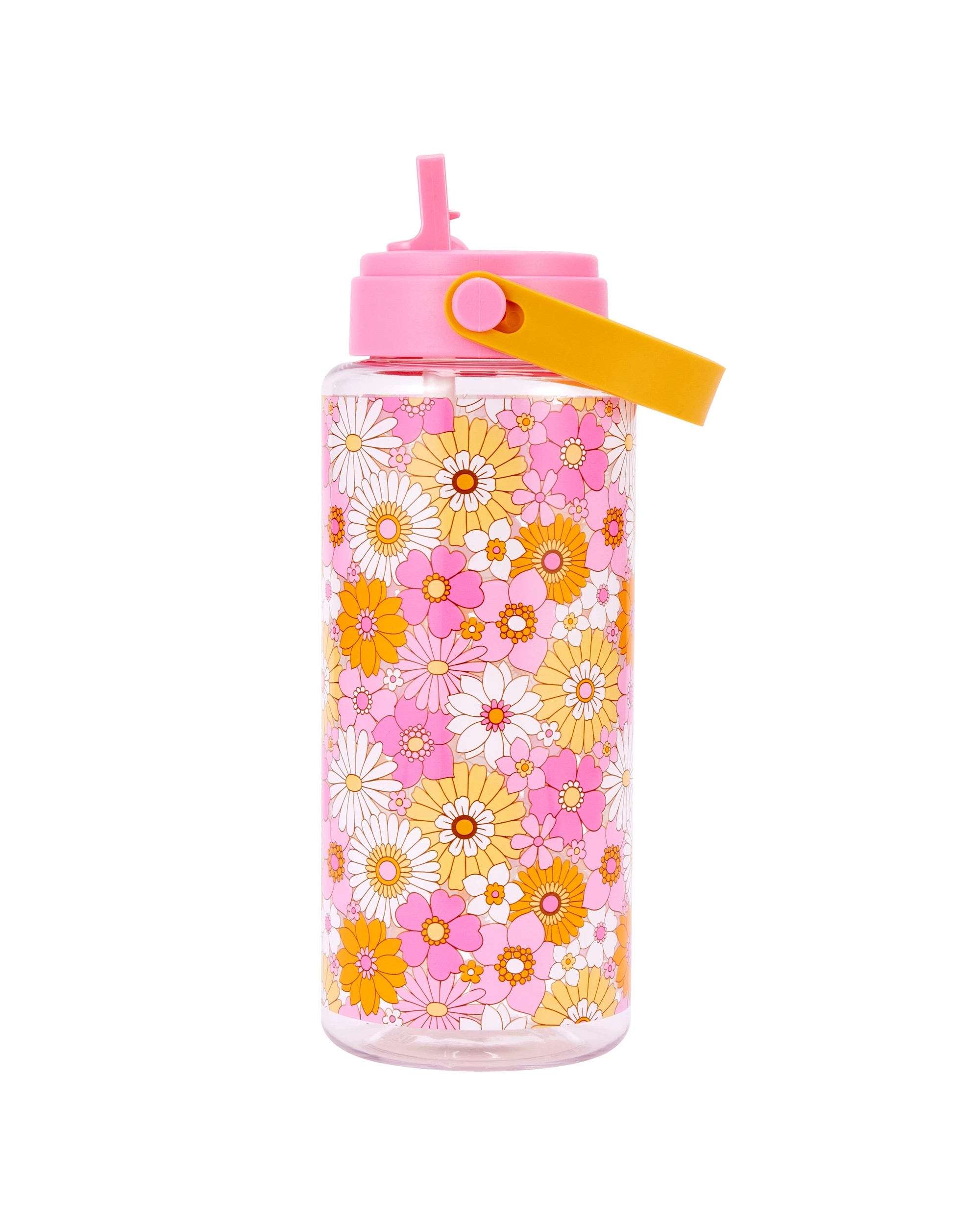 1 1L Drink Bottle with Handle - Flower, 1 of 7