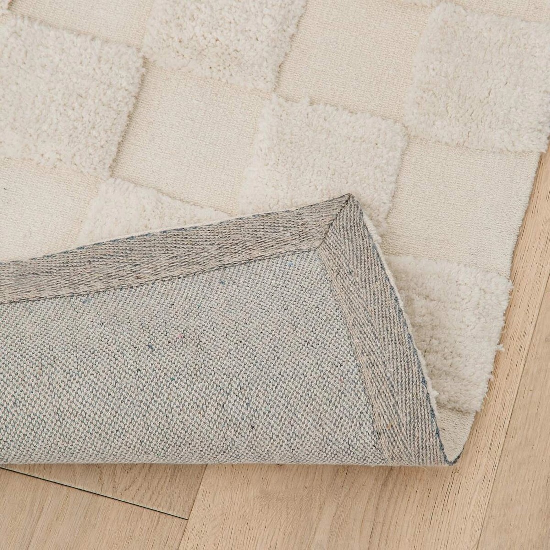 4 Check Rug - Natural, Small - 140cm x 70cm, 4 of 8